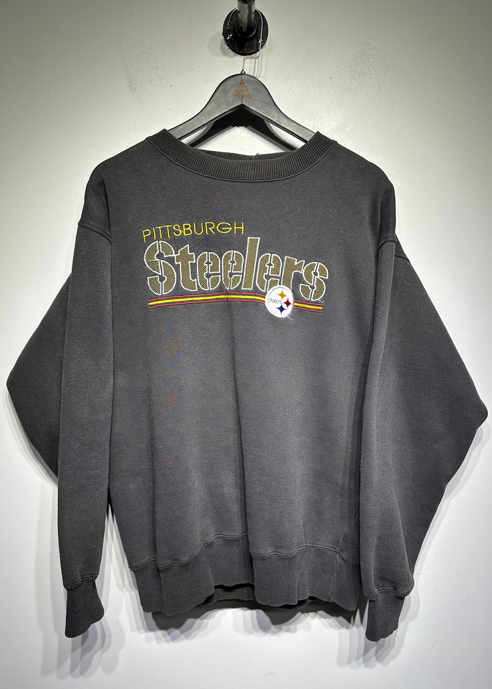 Pittsburgh Steelers Vintage Black Logo Sweater XL