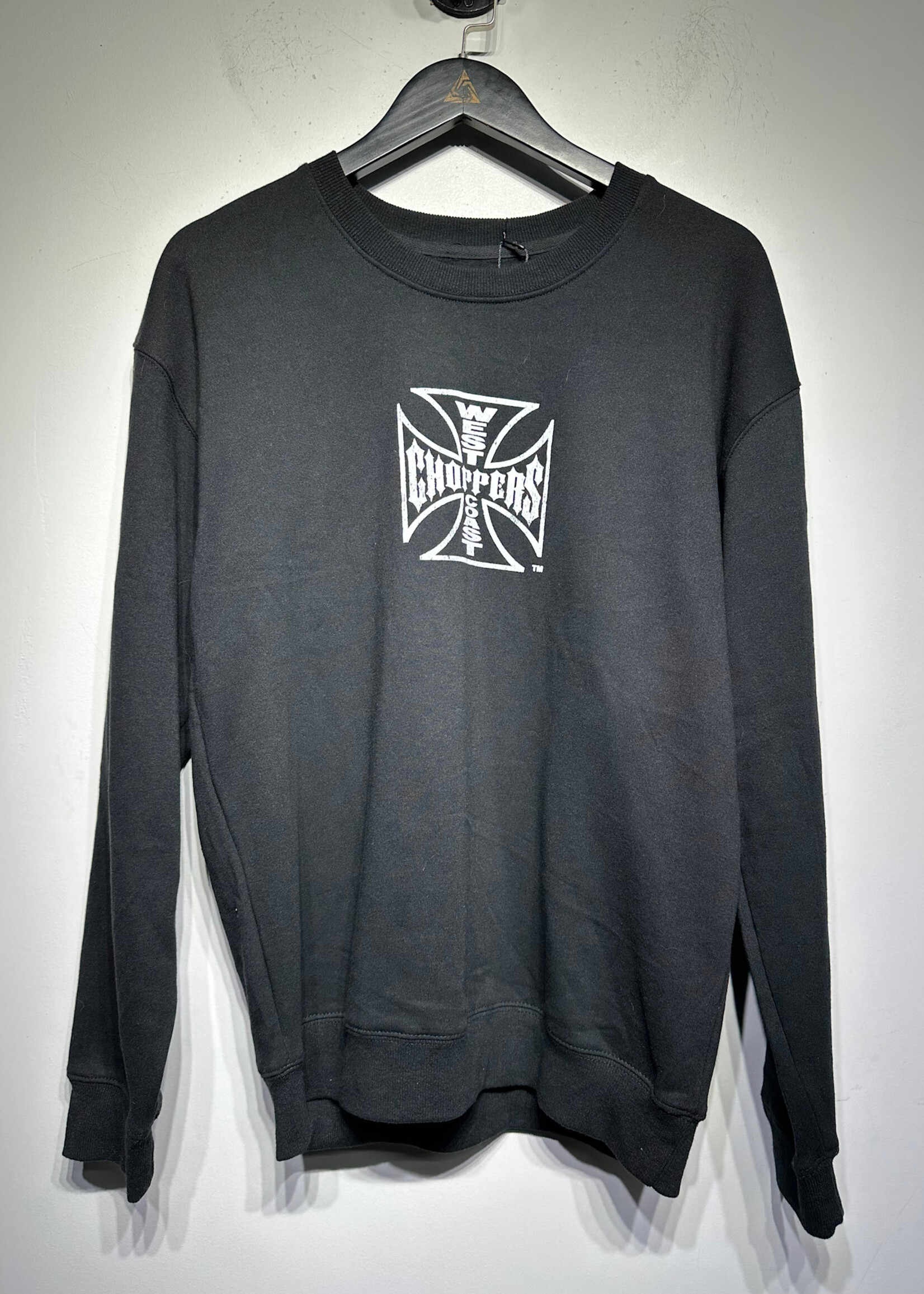West Coast Choppers Black Crew Hoodie M