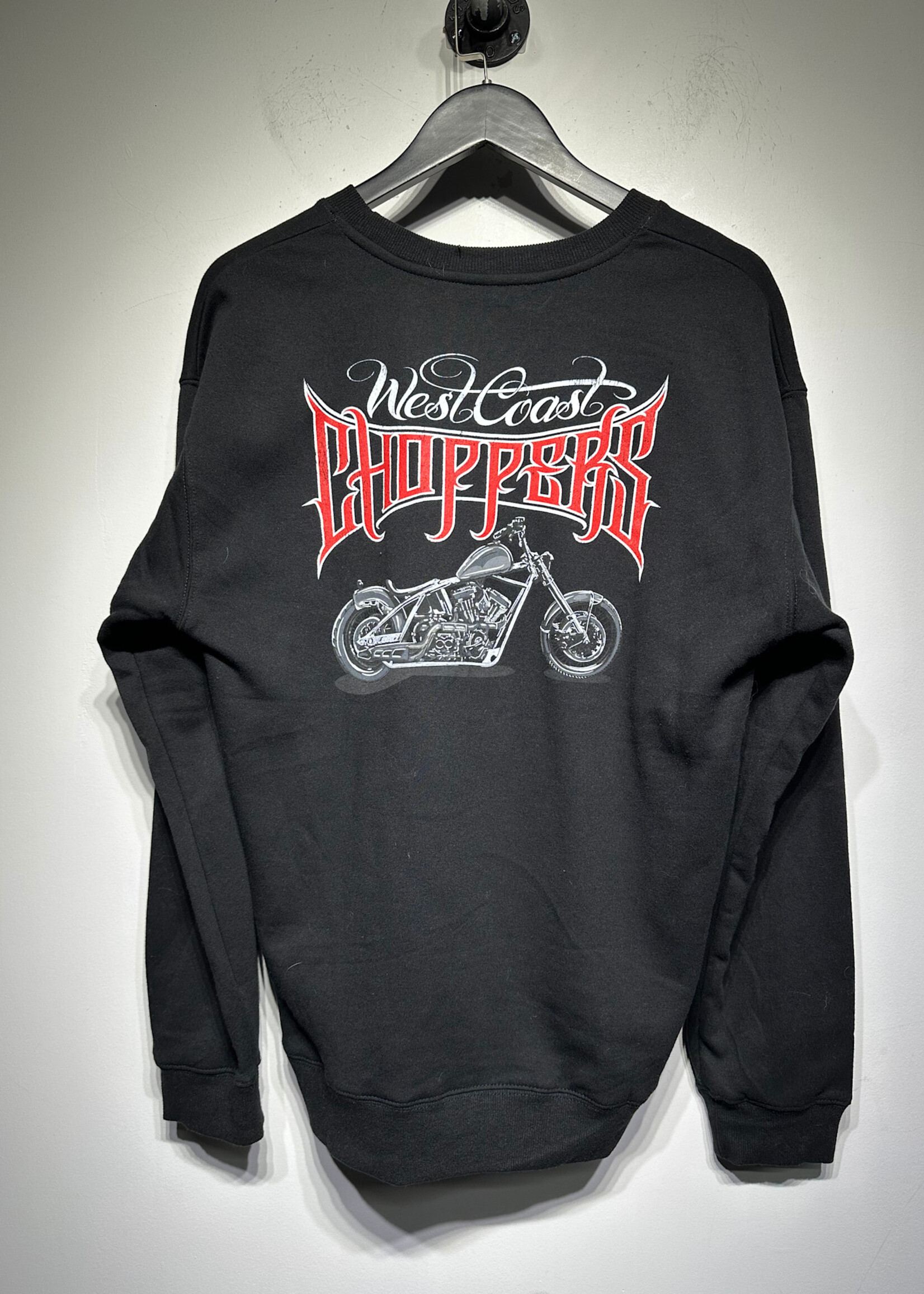 West Coast Choppers Black Crew Hoodie M