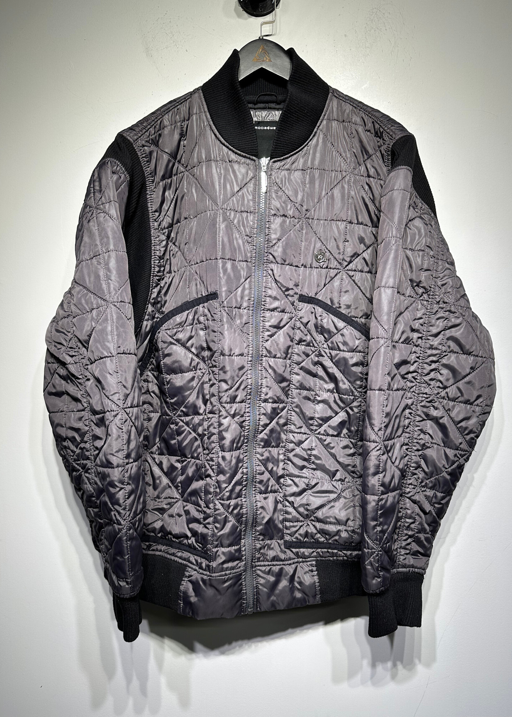 Rocawear Grey Quilted Puffer Jacket XXL