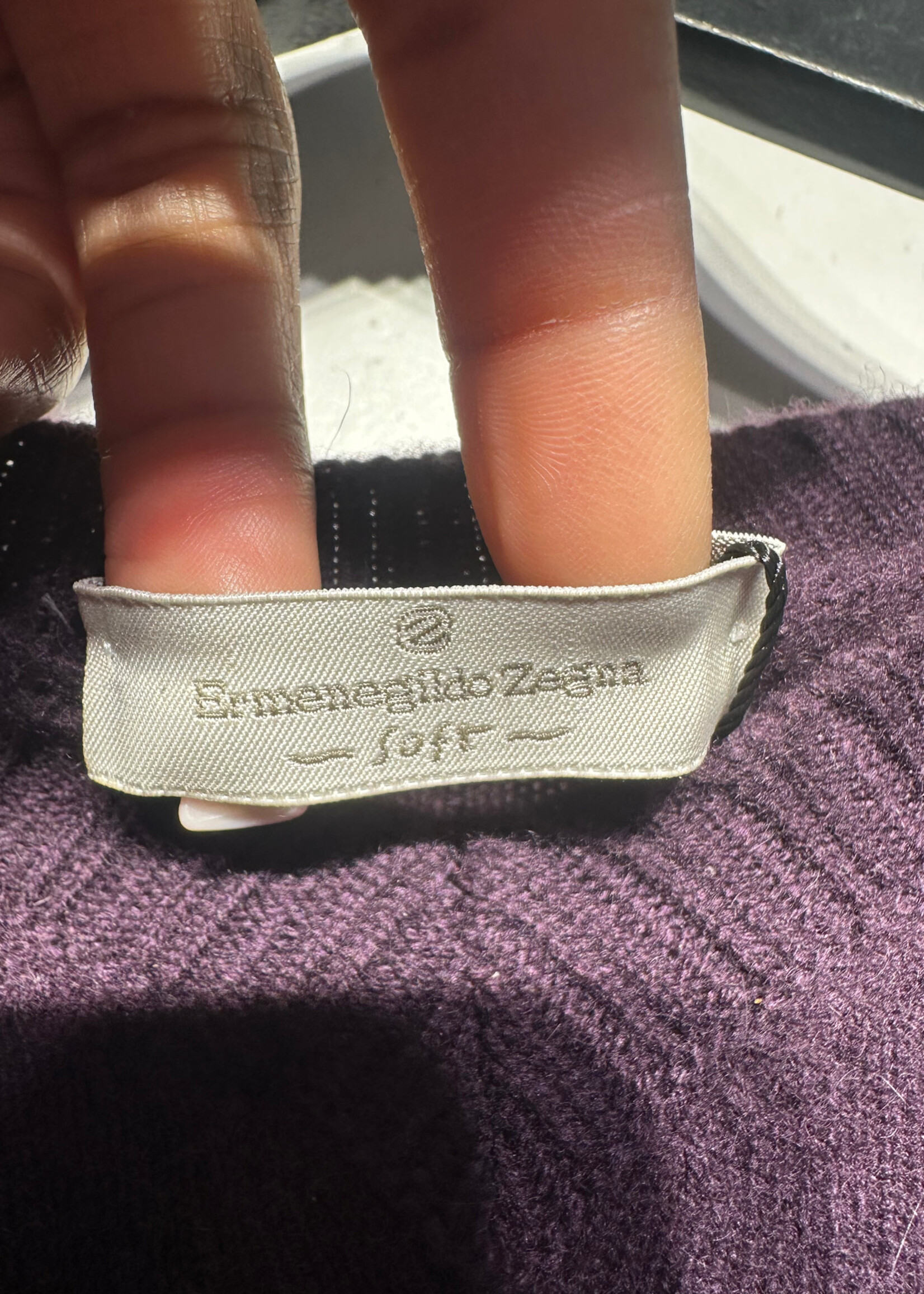 Zegna Maroon Wool Cashmere Sweater XL