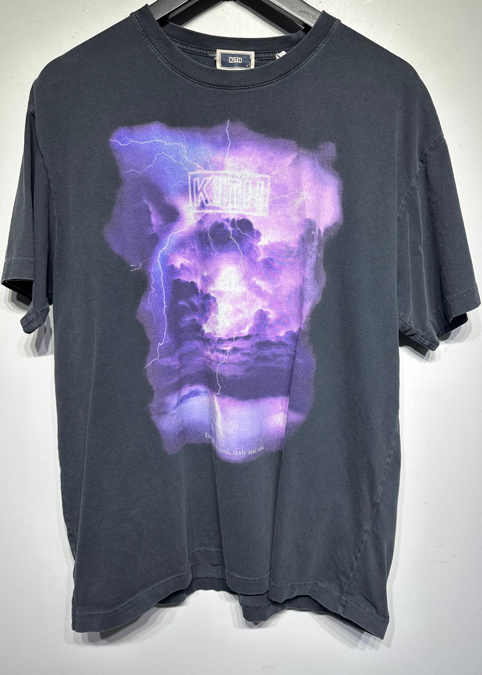 Kith Black Lightning Tee L