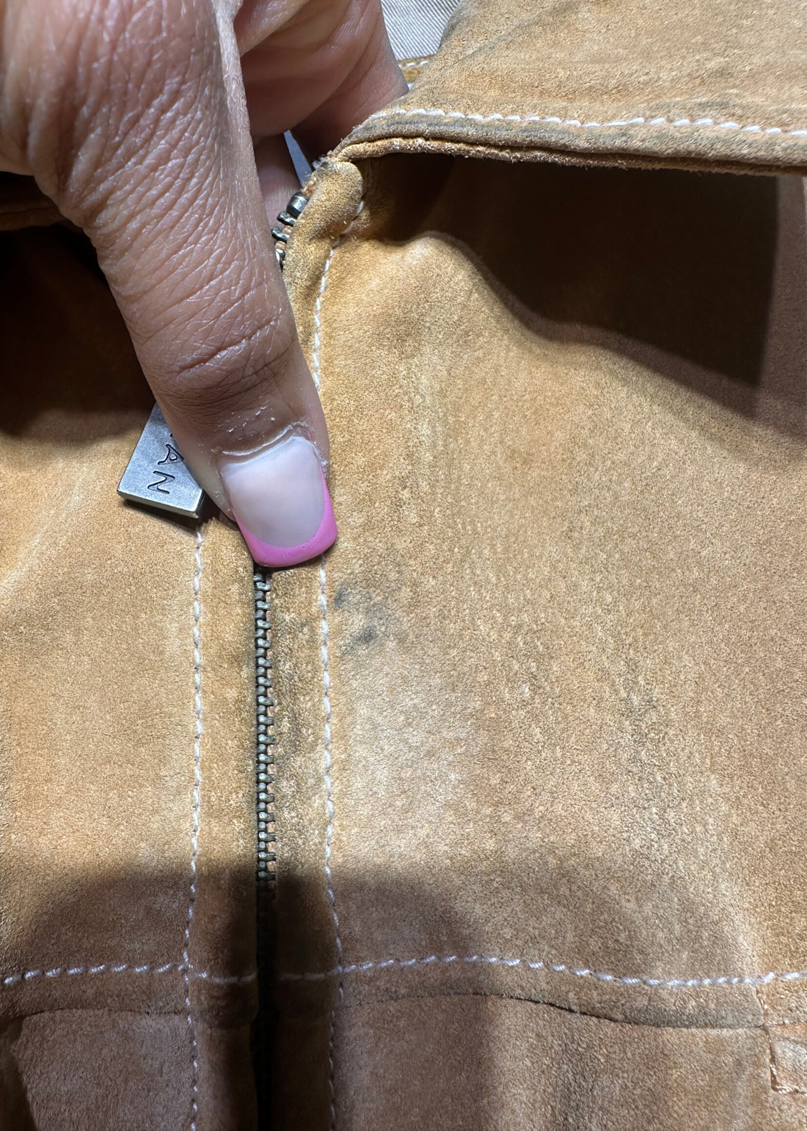 M JULIAN YELLOW LEATHER JACKET AS IS XL