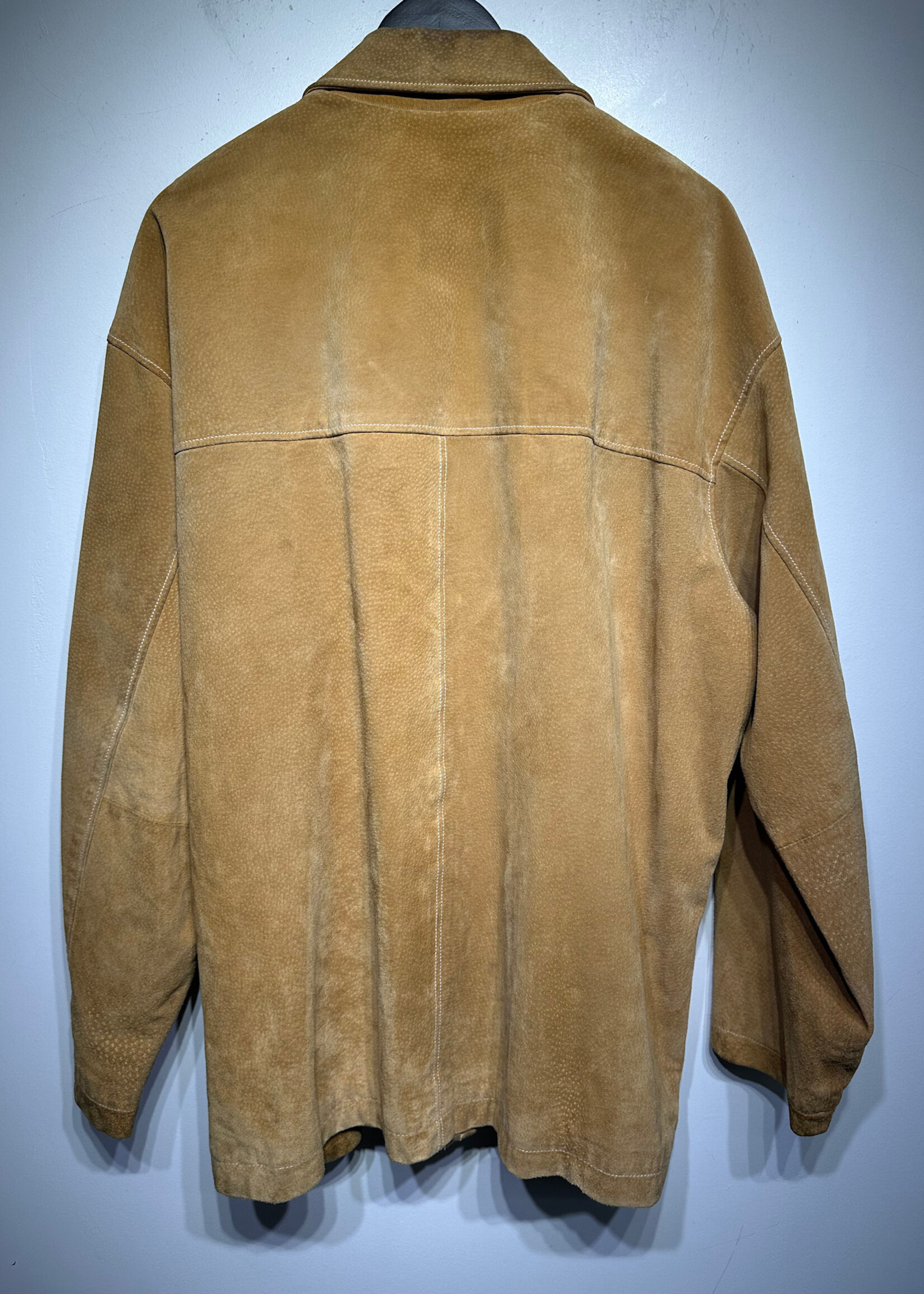 M JULIAN YELLOW LEATHER JACKET AS IS XL