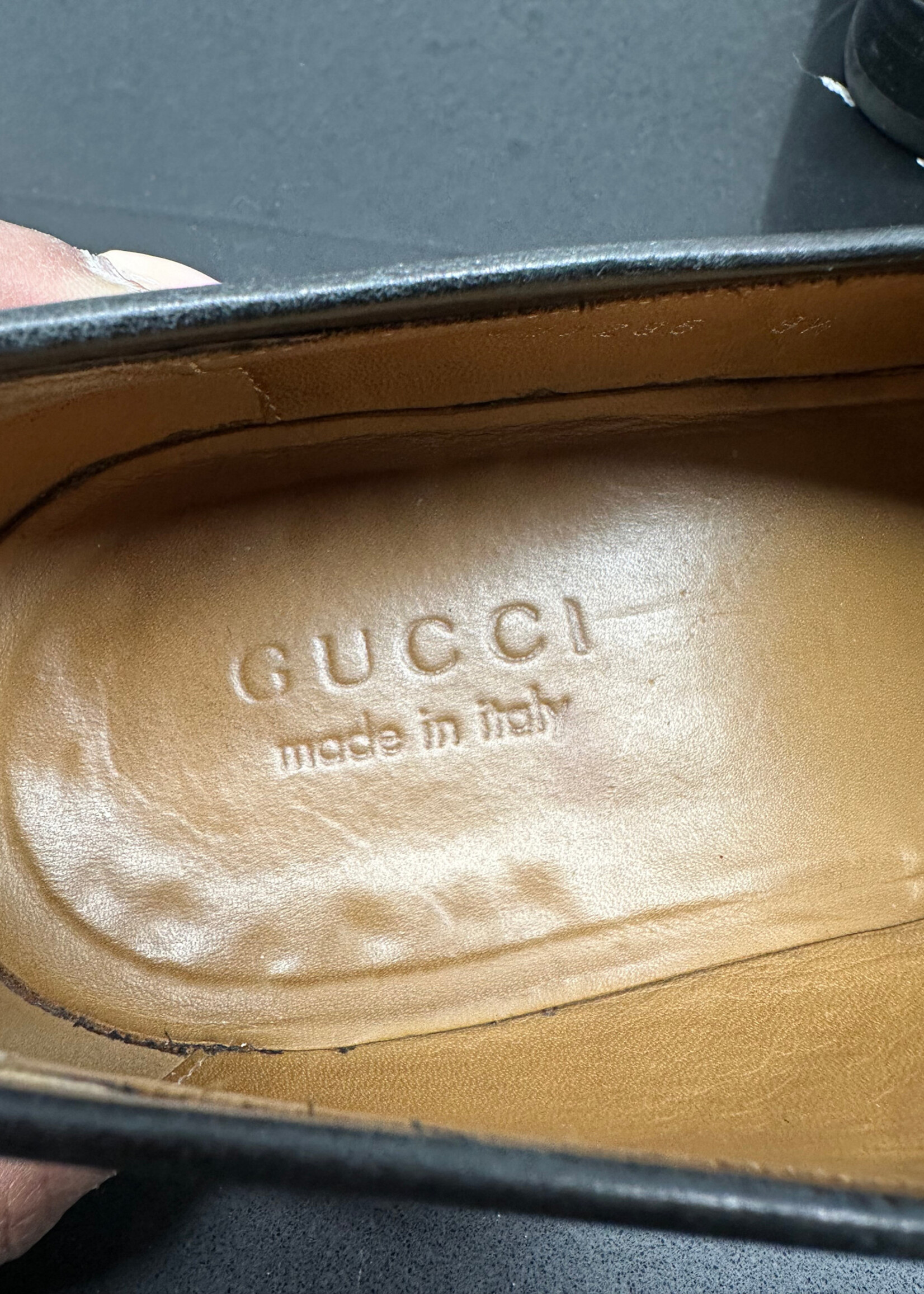 Gucci Black Silver GG Loafers Fits Masc 11