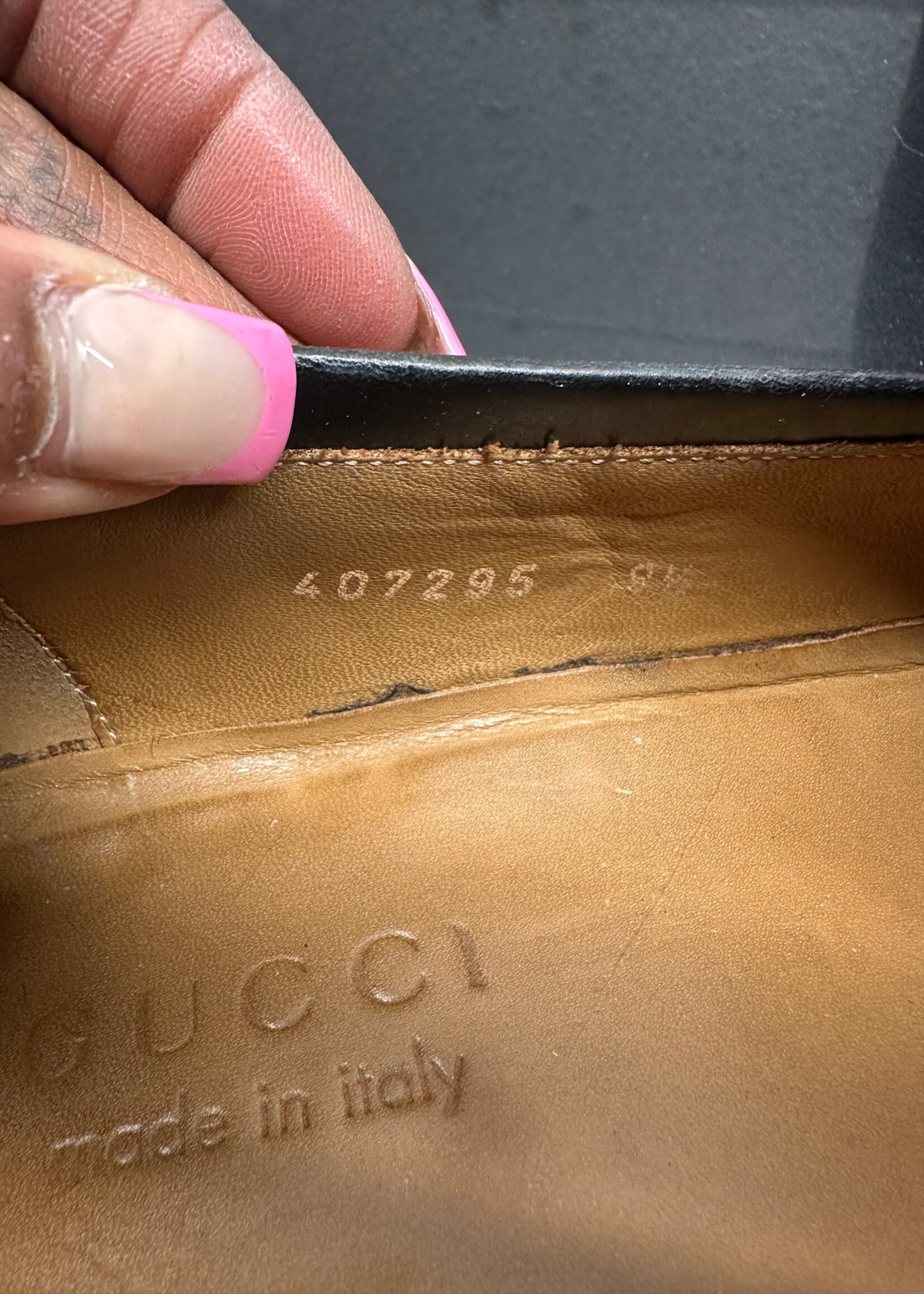 Gucci Black Silver GG Loafers Fits Masc 11