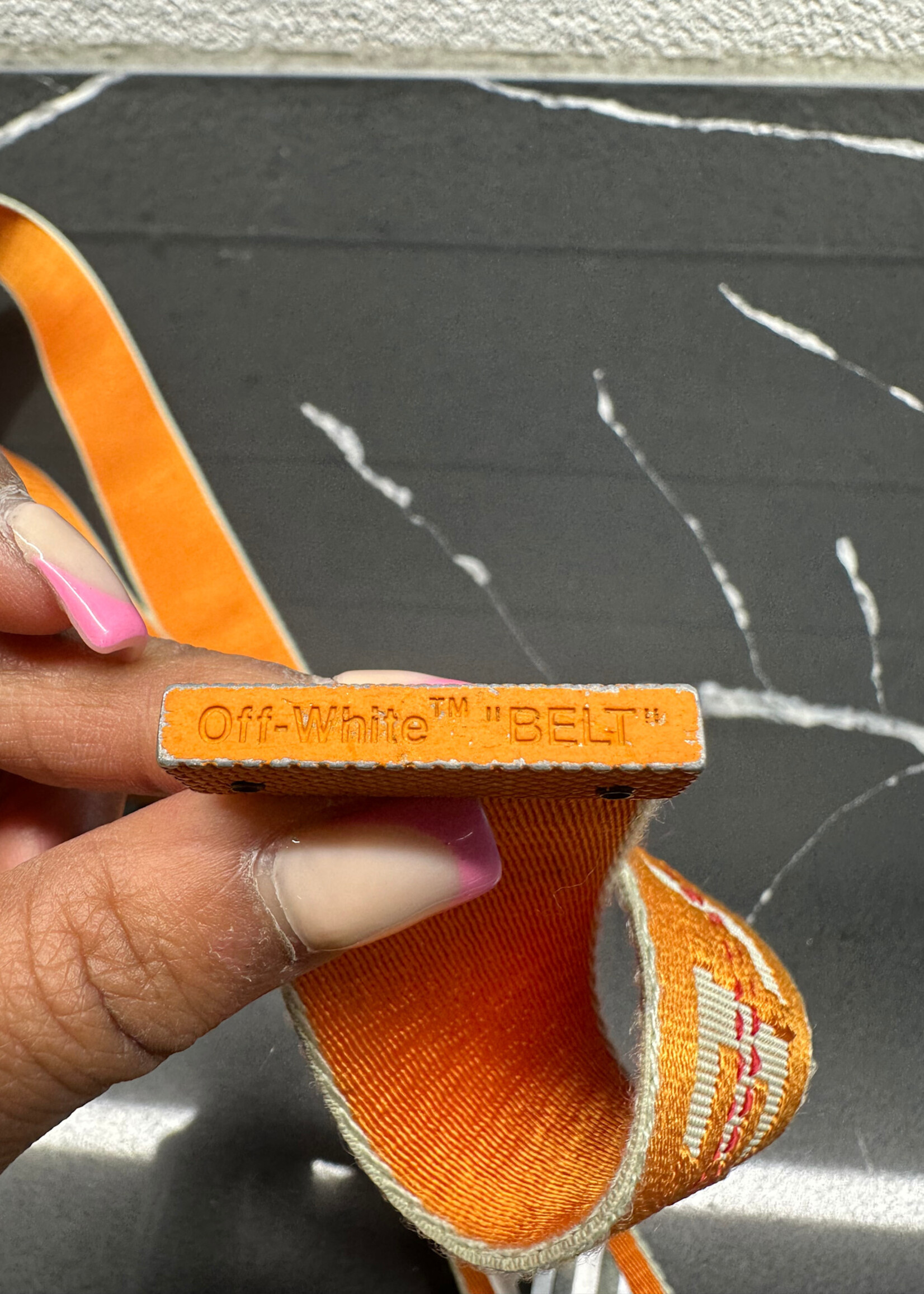 Off-White Orange Industrial Belt