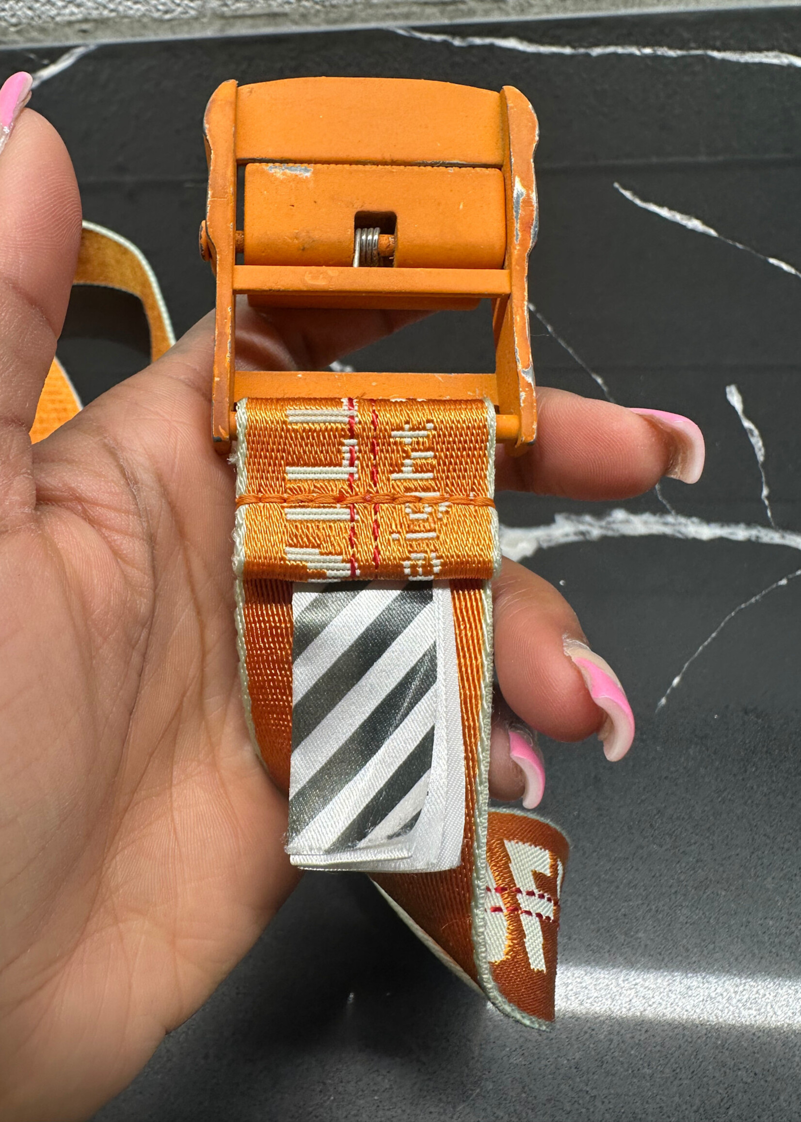 Off-White Orange Industrial Belt