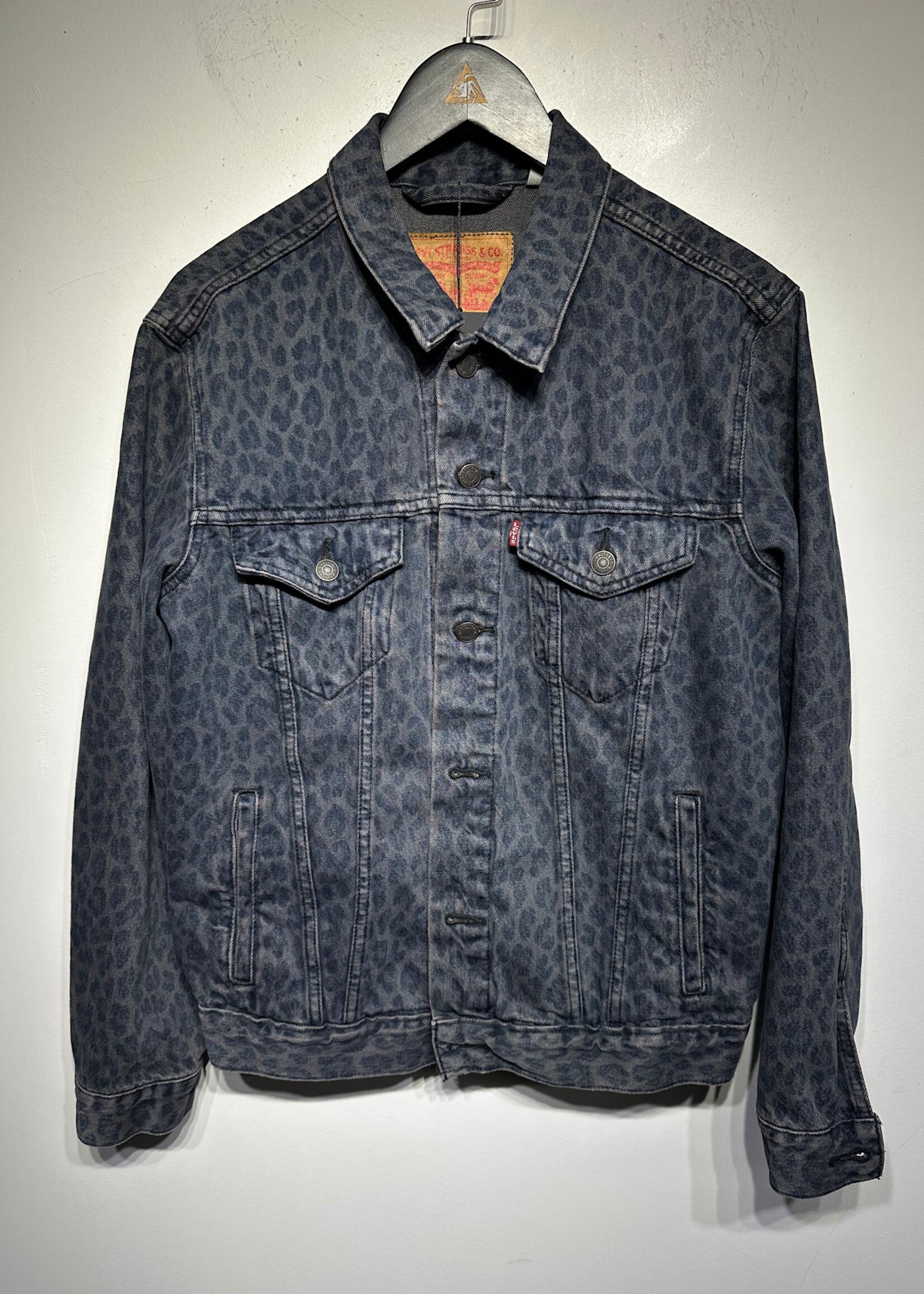 Levi's Dark Cheetah Print Trucker Jacket Masc M