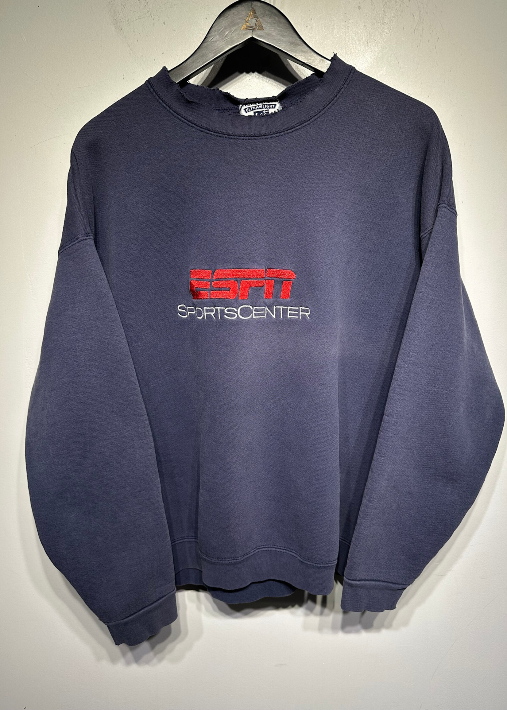 Vintage ESPN Navy Blue Logo Sweater XL