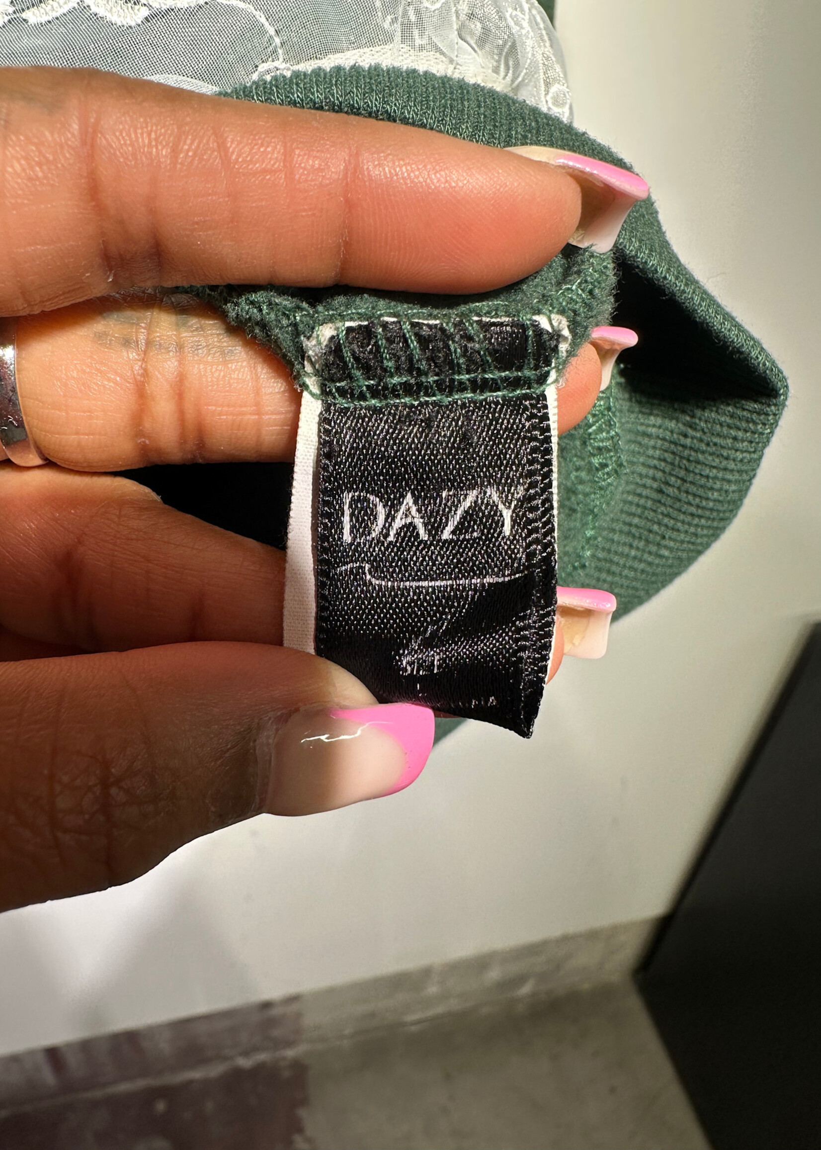 Suppose Rework Lace Trim Hoodie Fem M/L