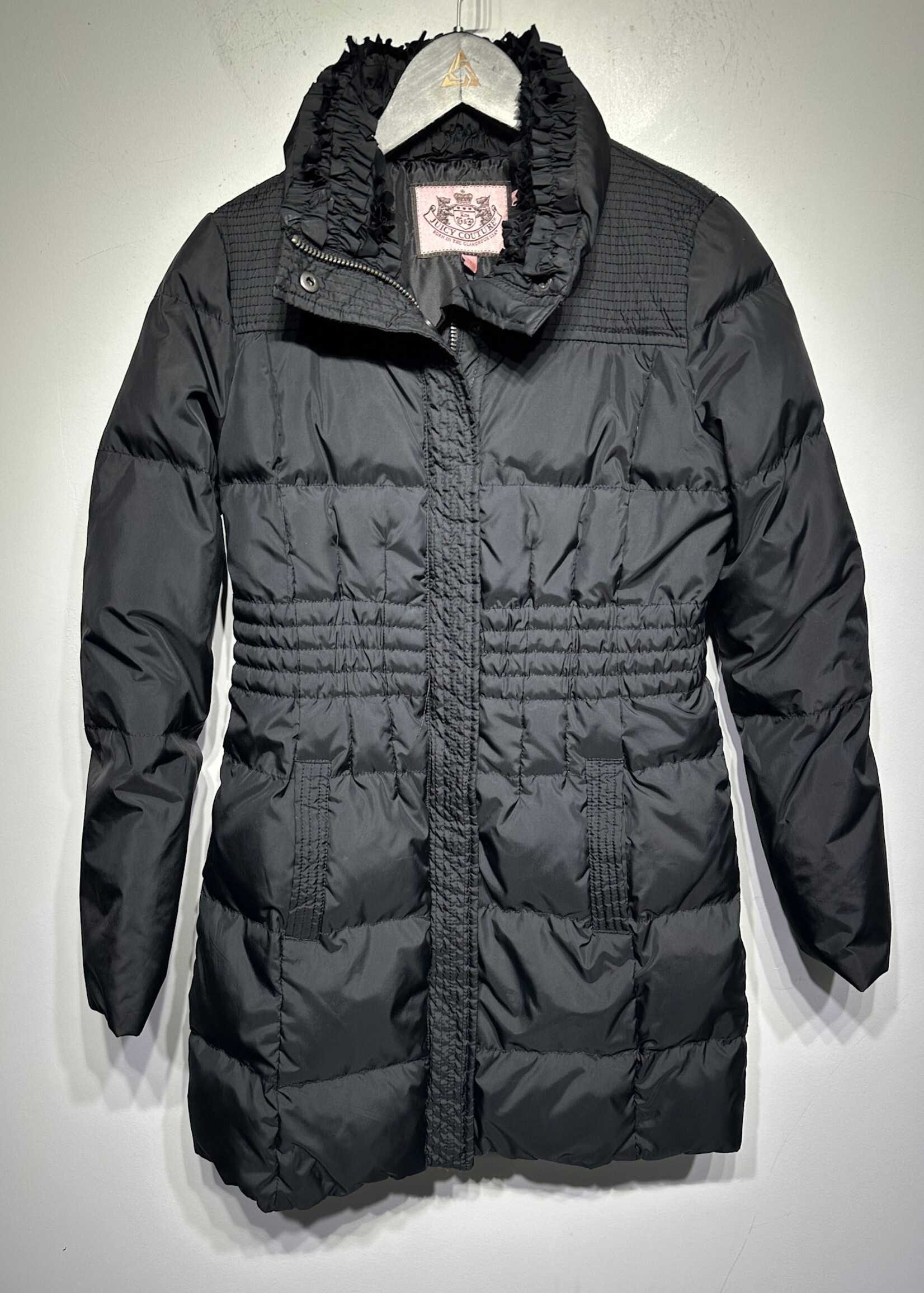 Juicy Couture Black Puffer Jacket Fem S As IS