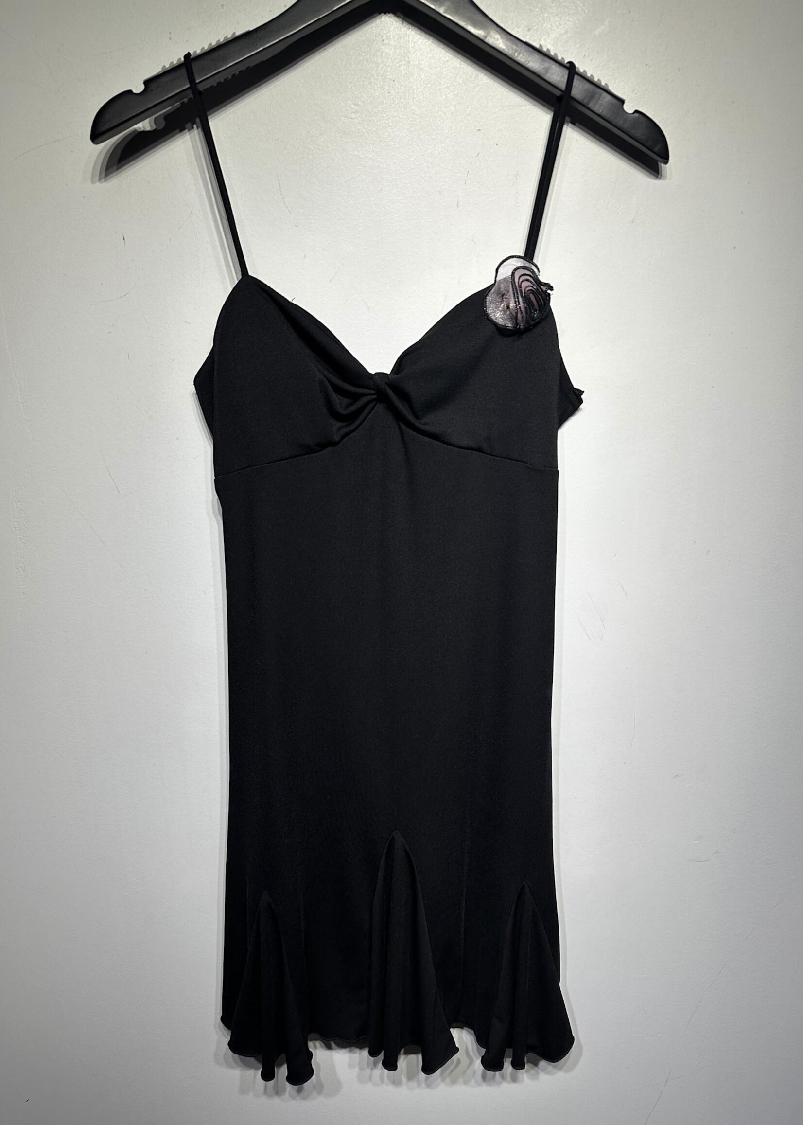 Jodi Kristopher Black Pink Floral Mini Dress M