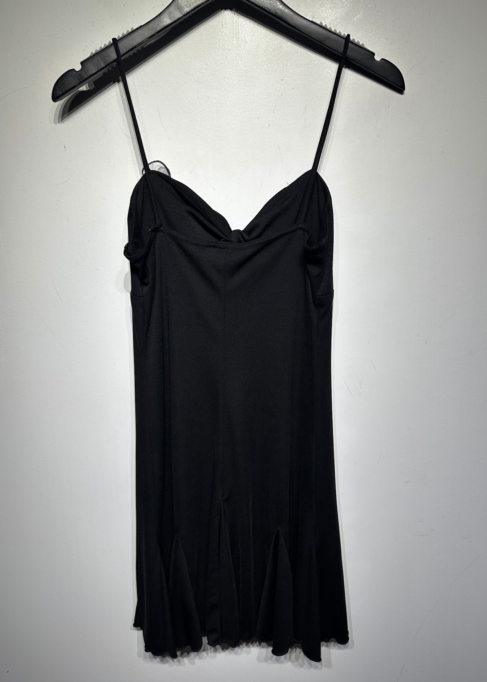 Jodi Kristopher Black Pink Floral Mini Dress M