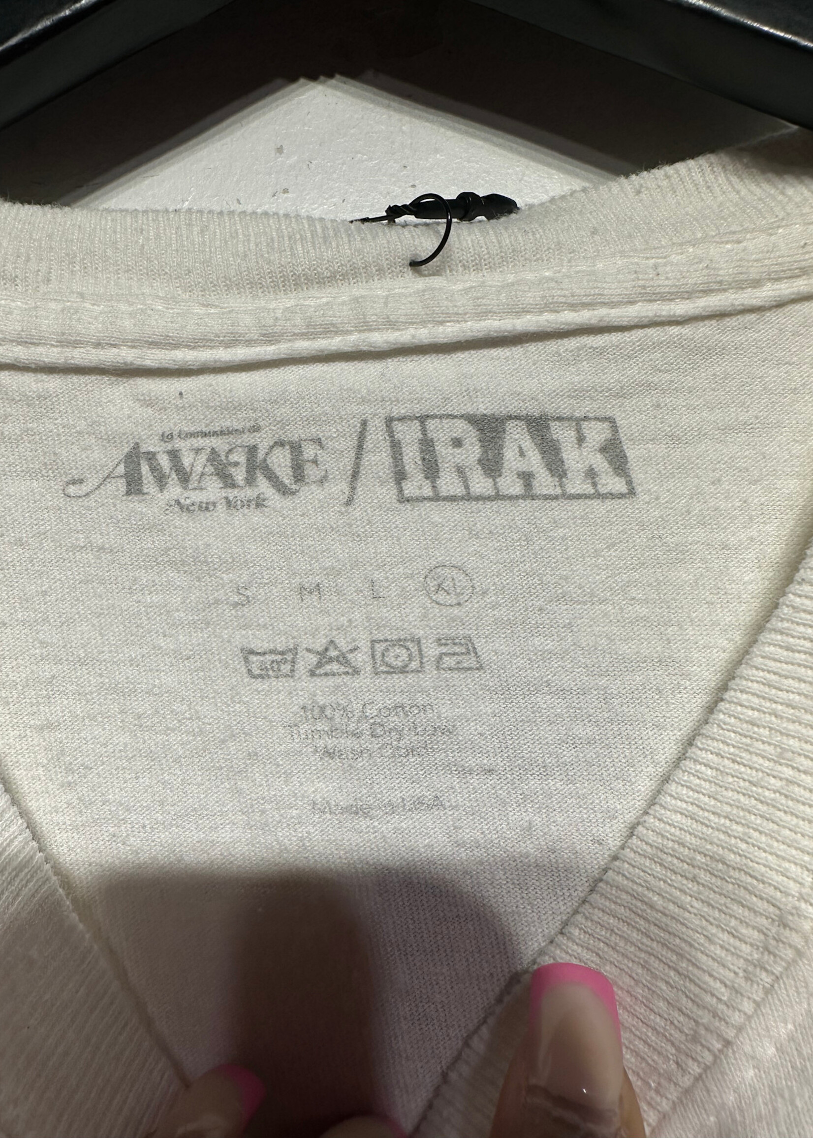 Awake x Irak White Logo Tee XL