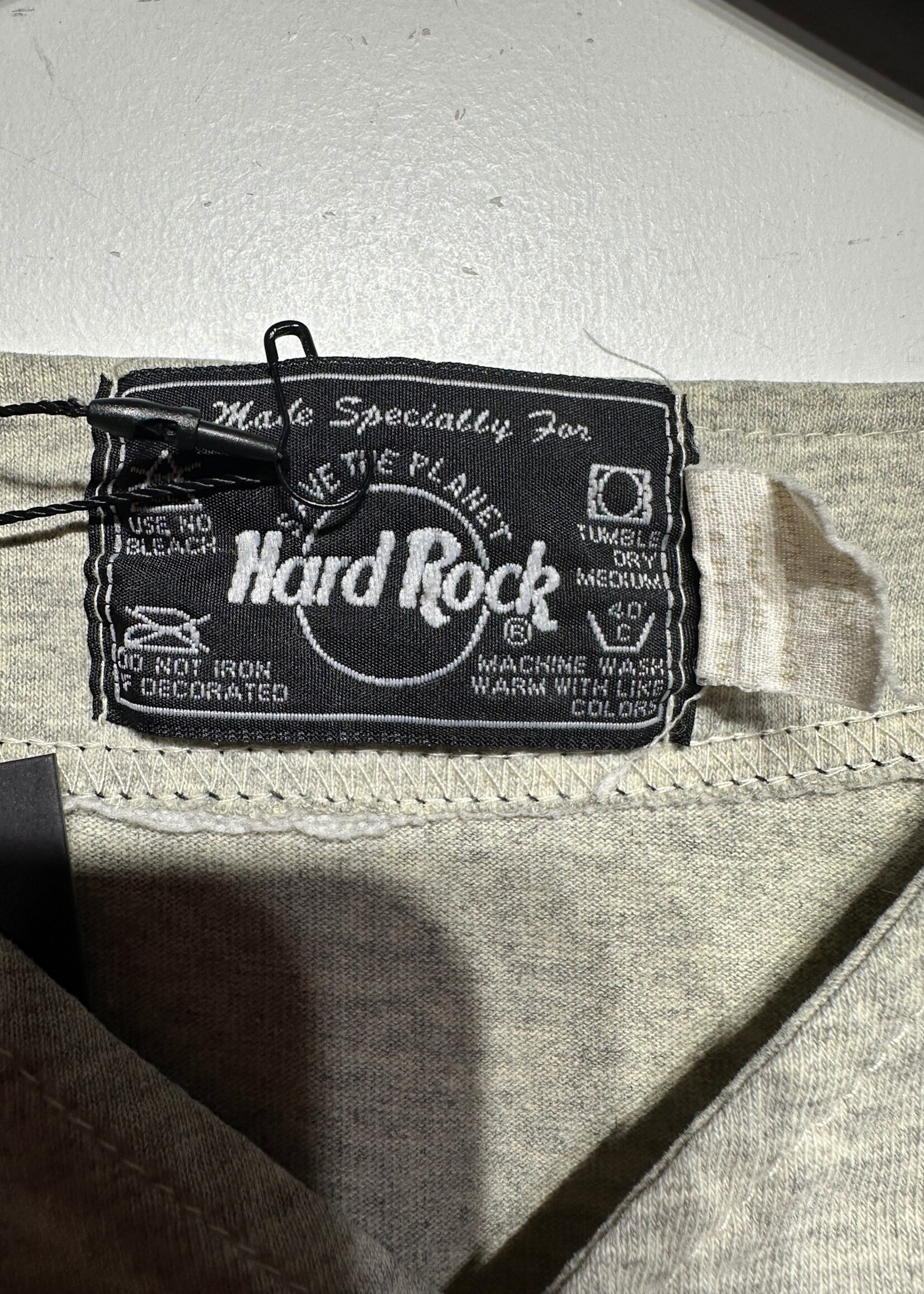 Hard Rock New Orleans Grey baseball Jersey Tee XL