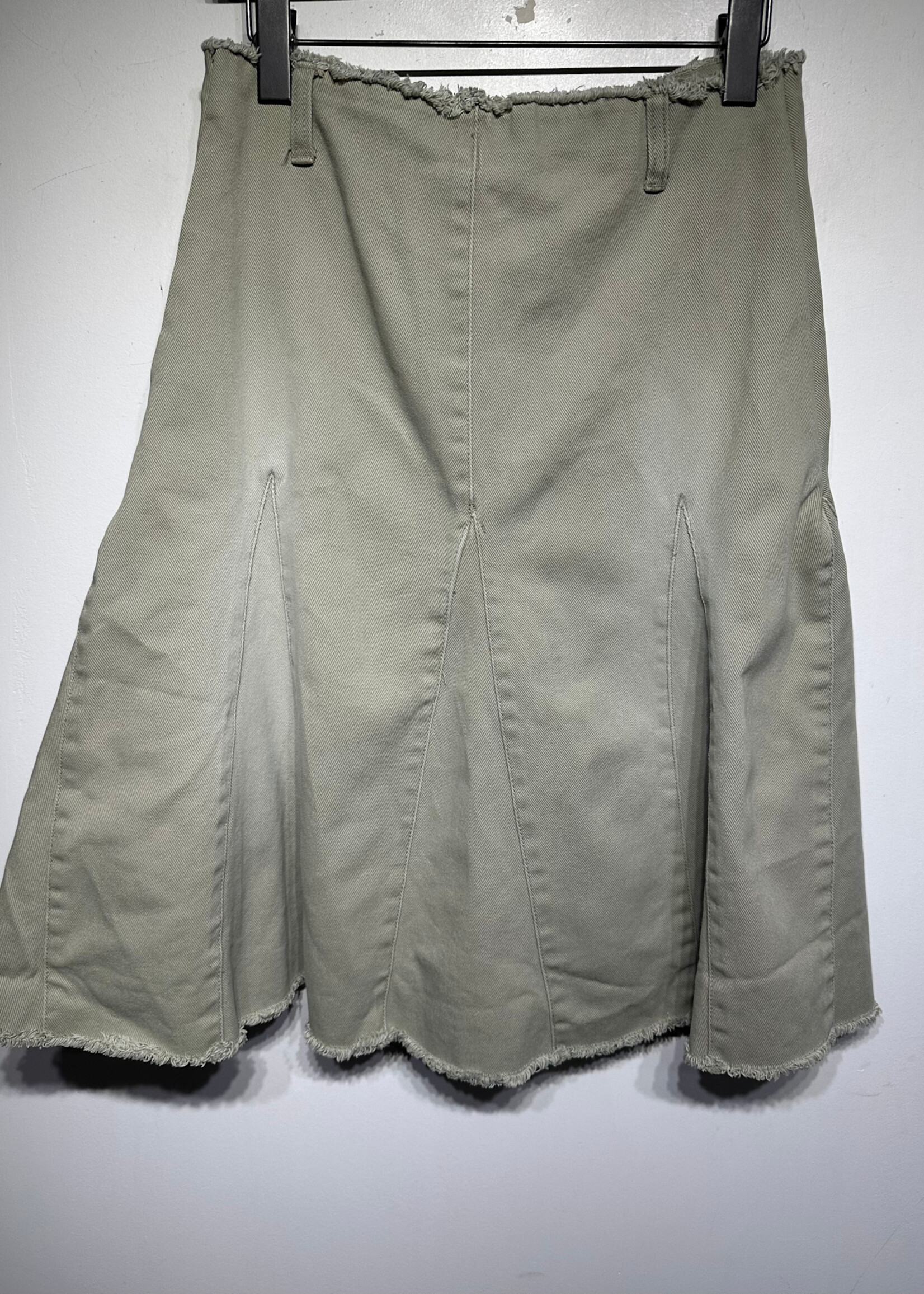 Old Navy Y2K Floral Panel Tan Skirt 28