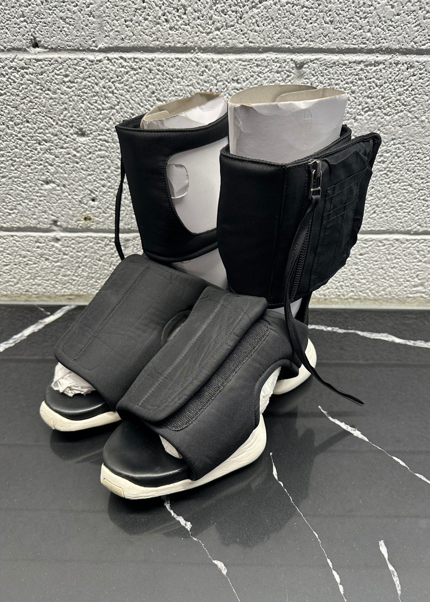 Rick Owens Nylon Cutout Sandals Fem 8.5