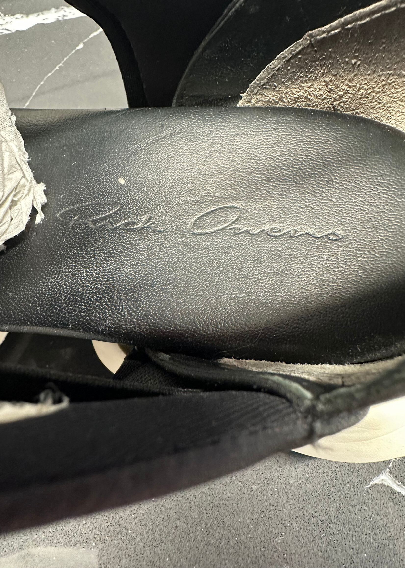 Rick Owens Nylon Cutout Sandals Fem 8.5