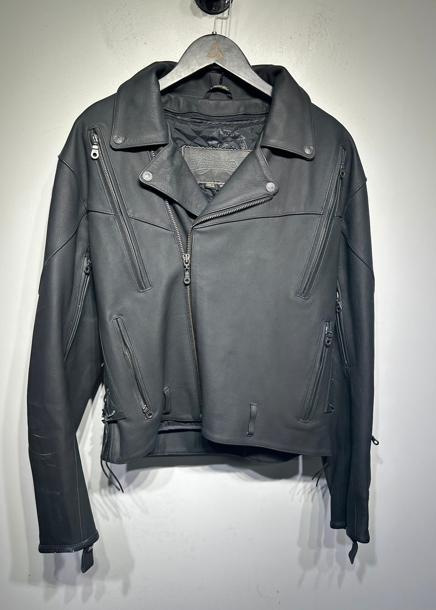 Teknic Black Motorcycle Jacket M