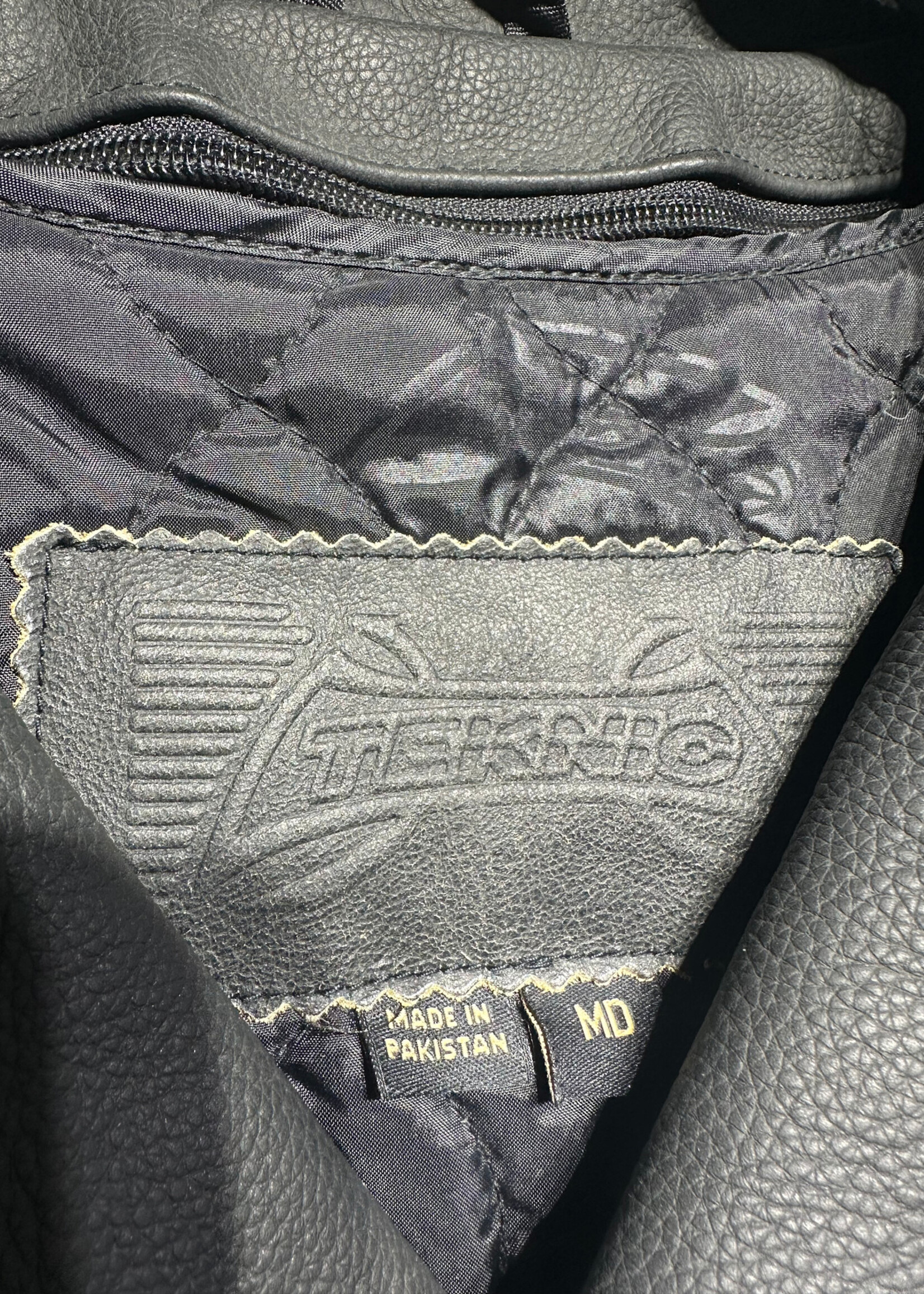 Teknic Black Motorcycle Jacket M