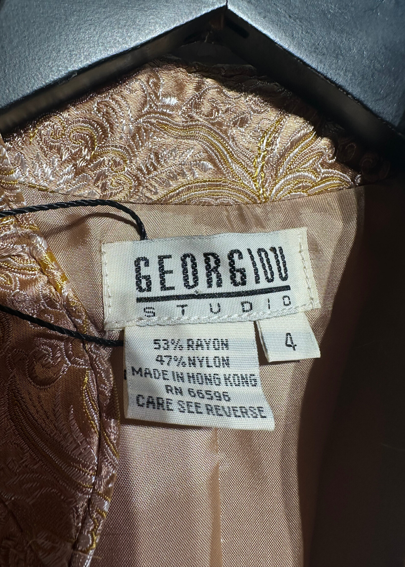 Georgiou Studio Beige Floral Vest S