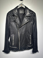 All Saints Padded Leather Biker Jacket XL