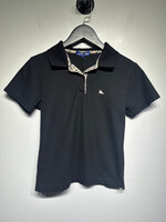 Y2K BURBERRY BLACK COLLARED SHIRT M