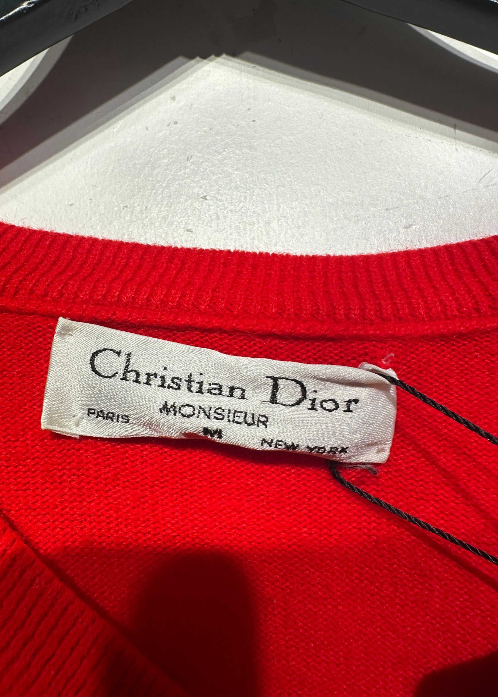 Dior Bright Red LS Sweater M