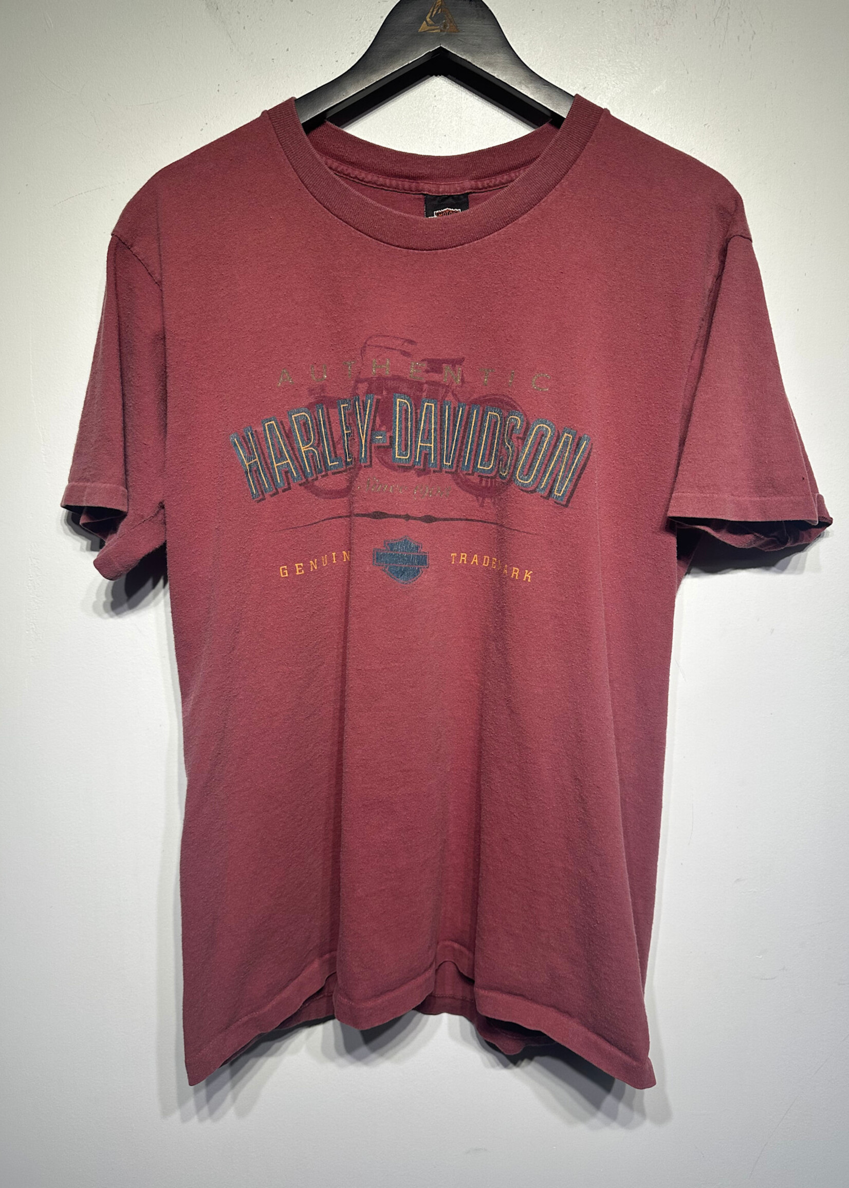 97 Harley Aruba Dark Red Tee L