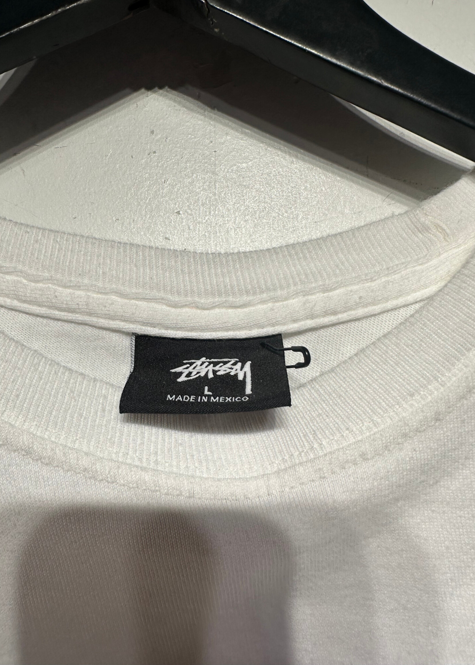 Stussy Laguna White Logo Tee L