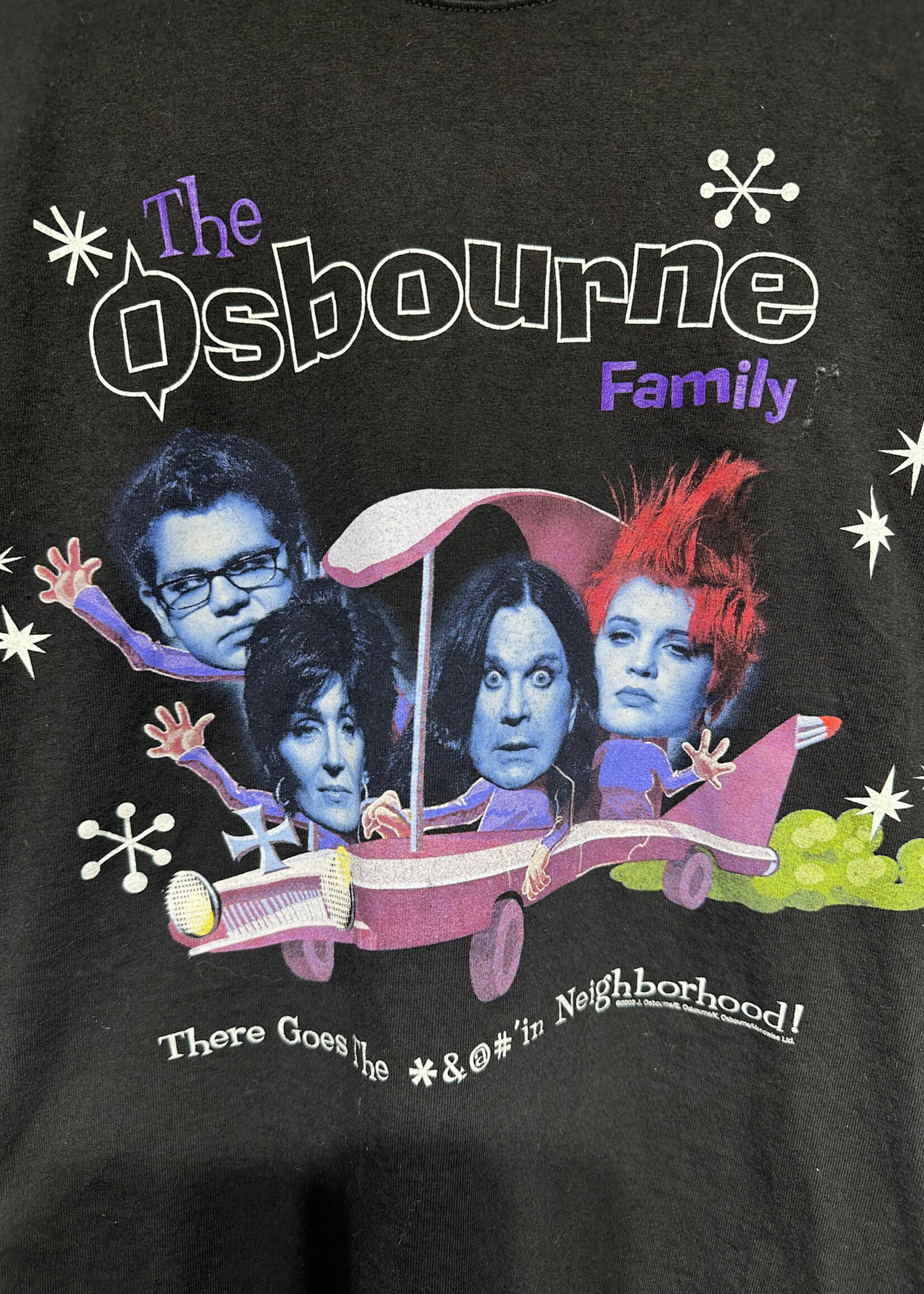 2002 The Osbourne Family Black Promo Tee M