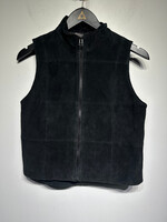 Arizona Jean Co Y2K Black Suede Vest S