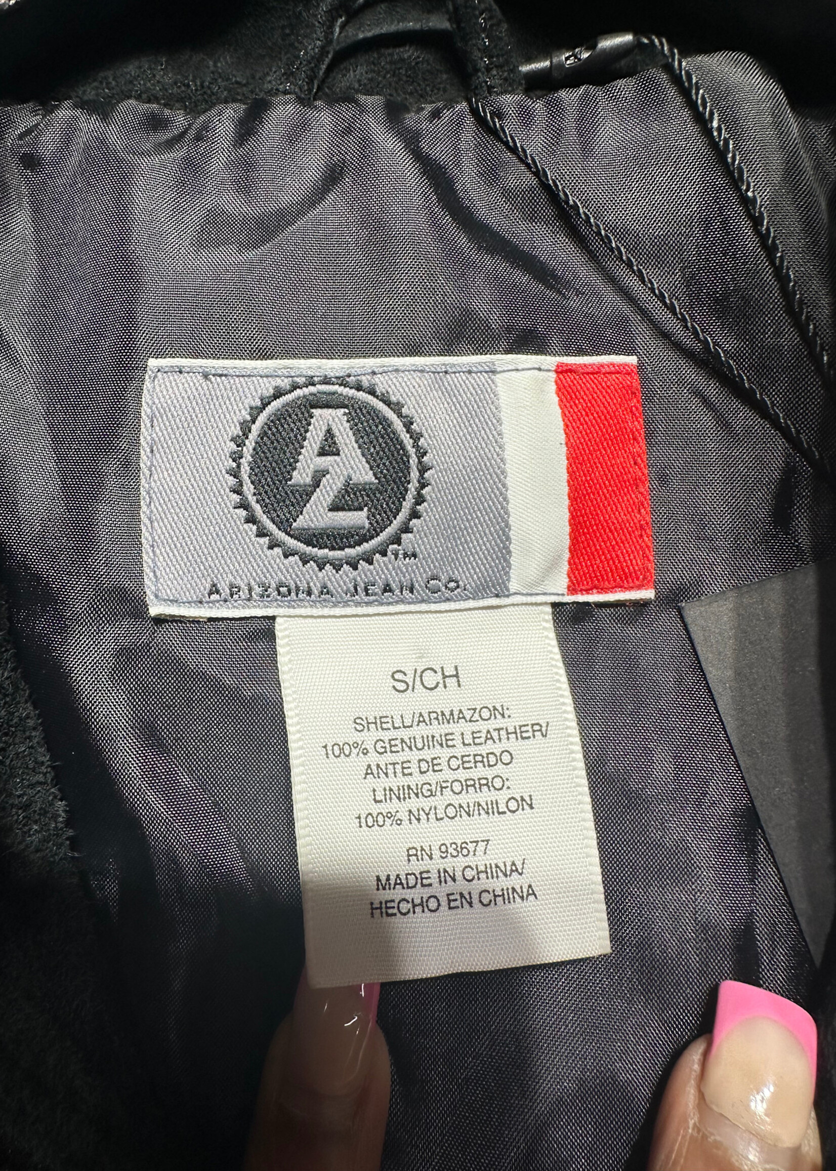 Arizona Jean Co Y2K Black Suede Vest S