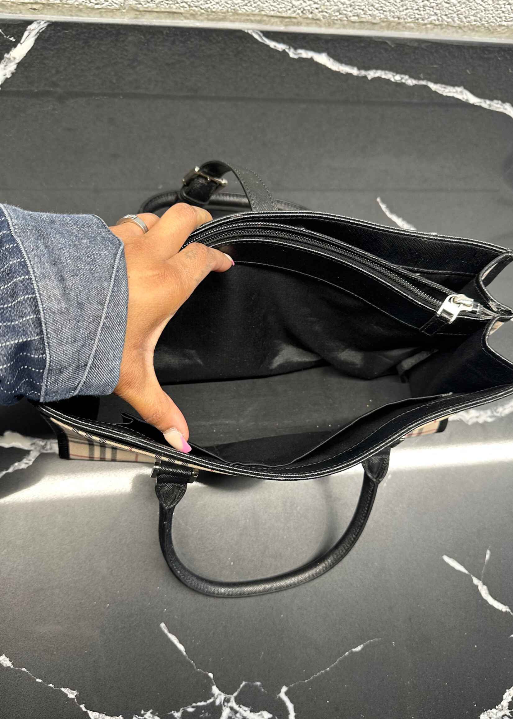 Burberry Nova Check Rectangle Purse