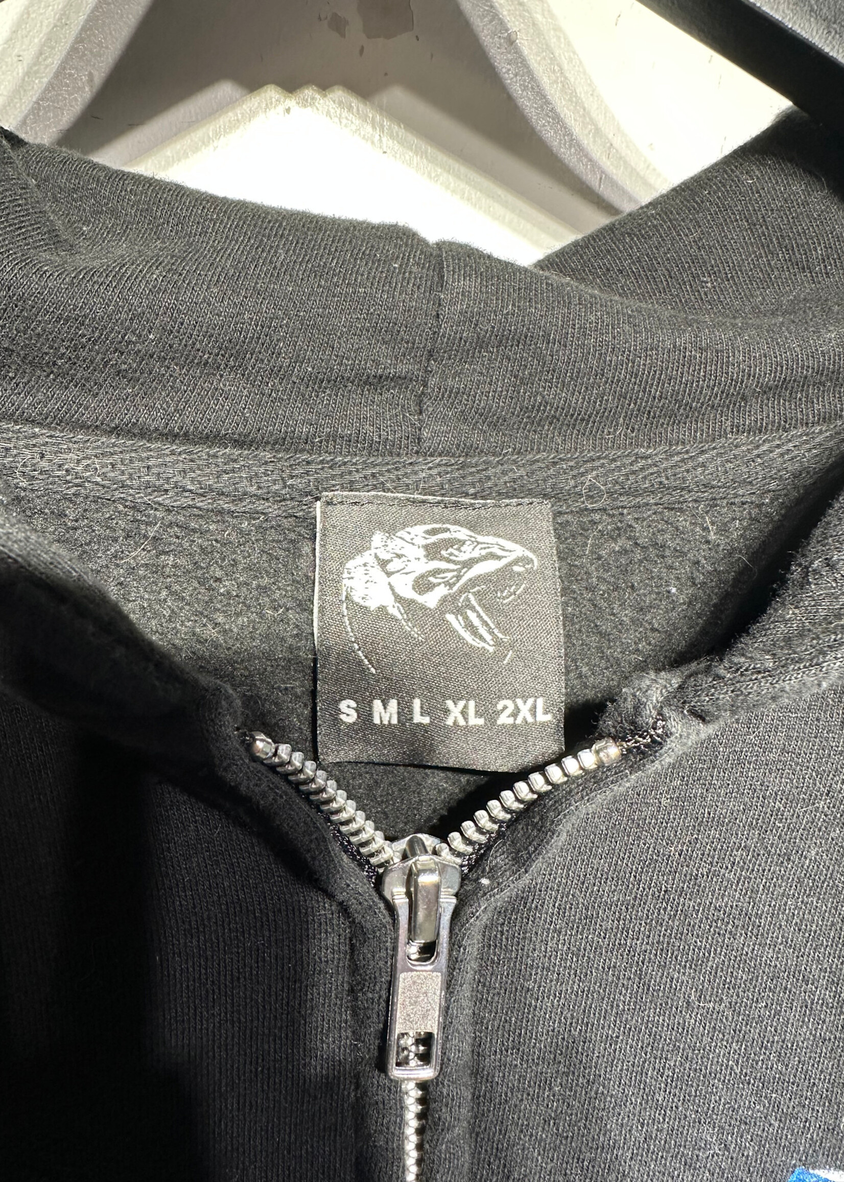 Code Orange Black Zip Hoodie L