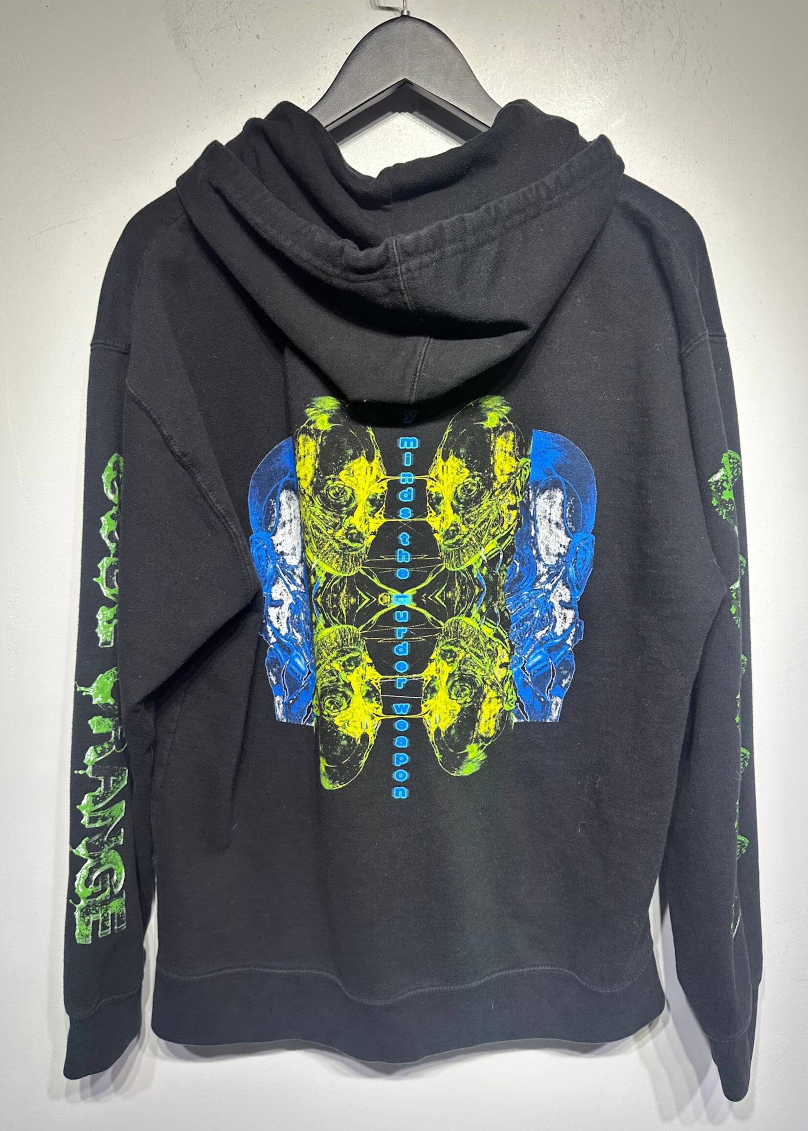 Code Orange Black Zip Hoodie L