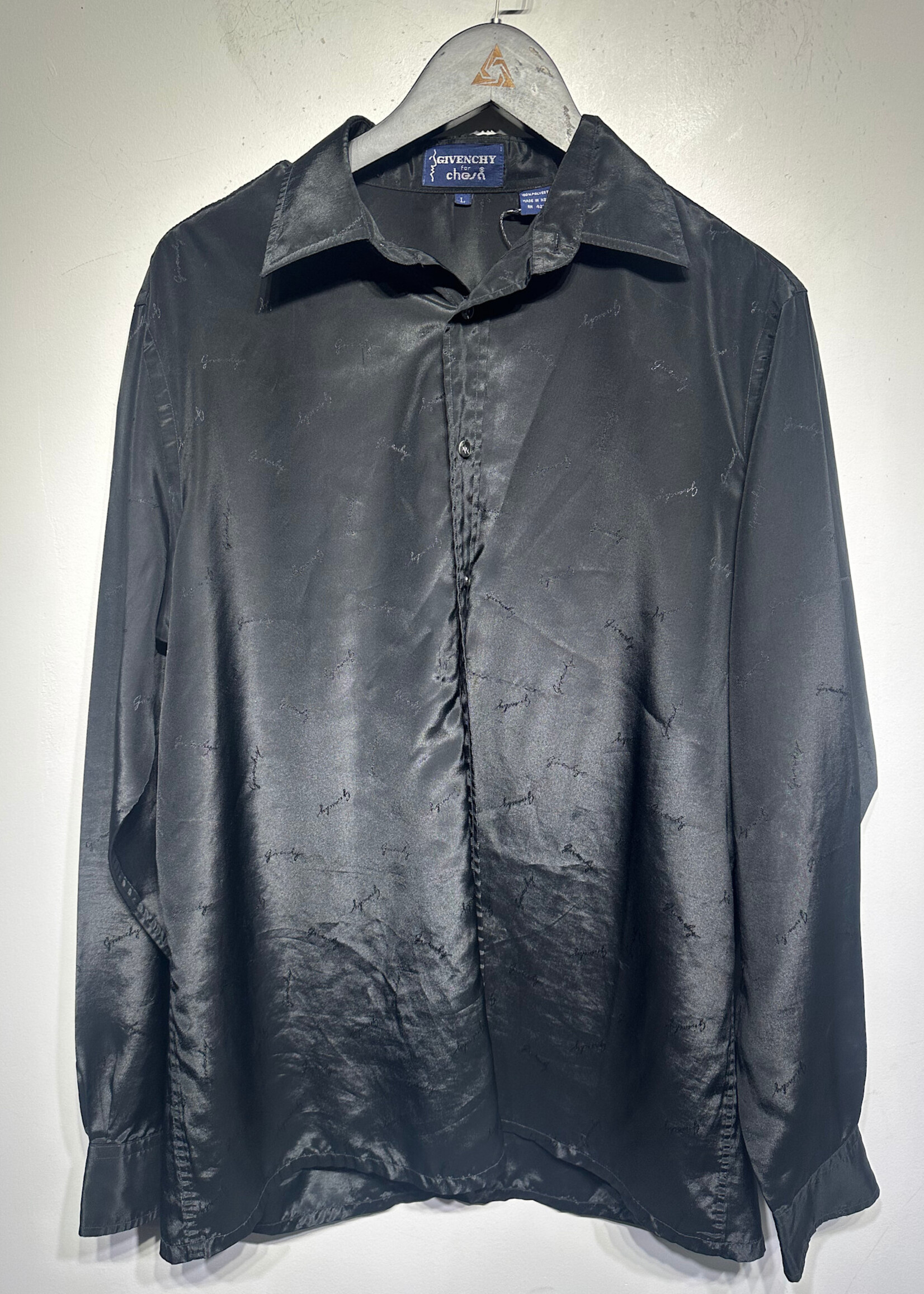 Vintage Givenchy AOP Logo Black BU L