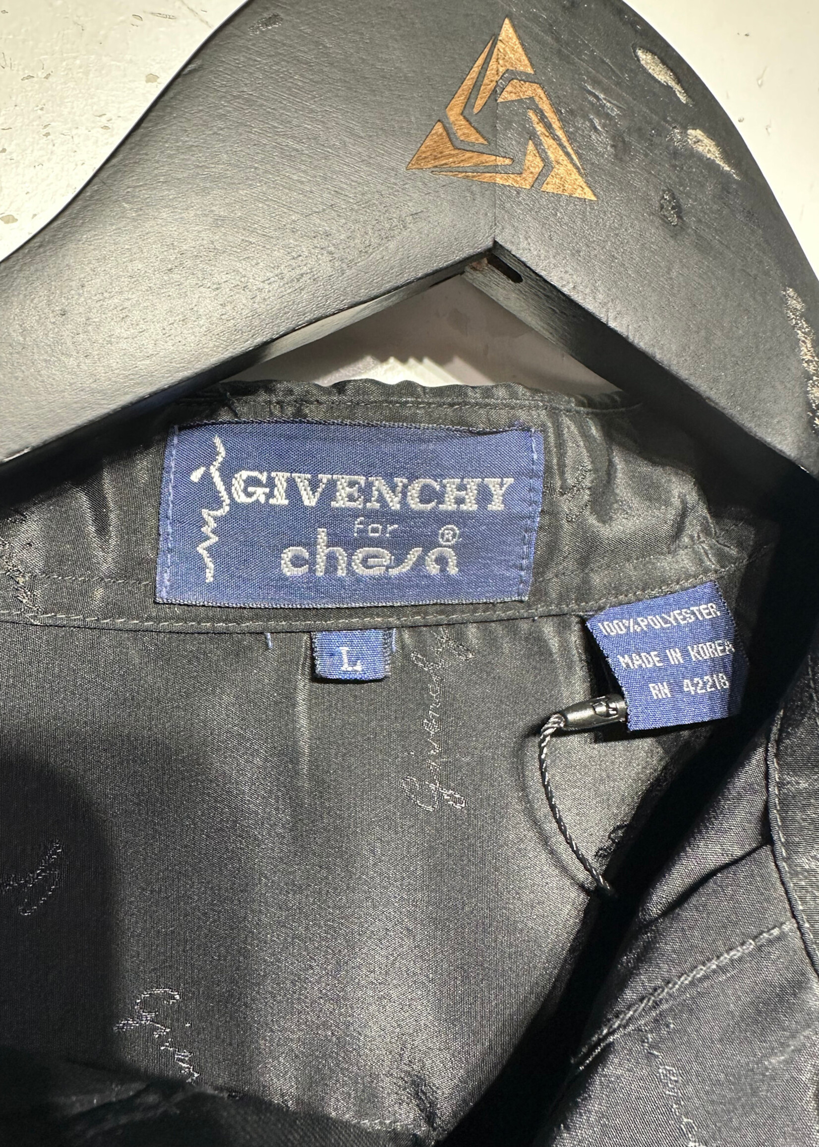 Vintage Givenchy AOP Logo Black BU L