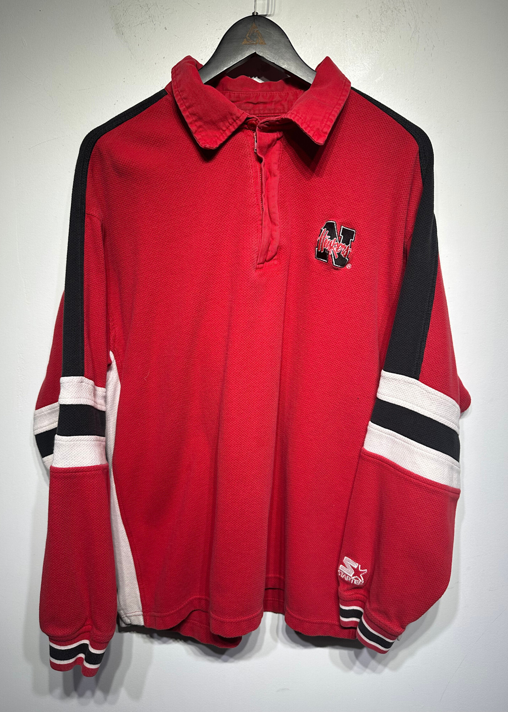 Starter Nebraska Huskers Vintage Quarter Zip XL