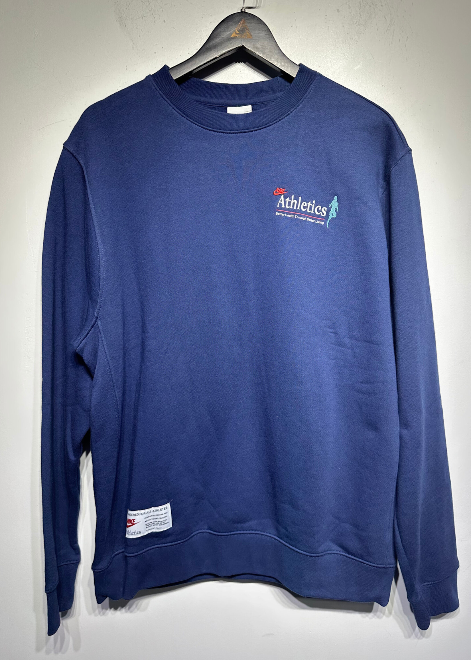 NWT Nike Athletics One Day Time Navy Crew Neck L