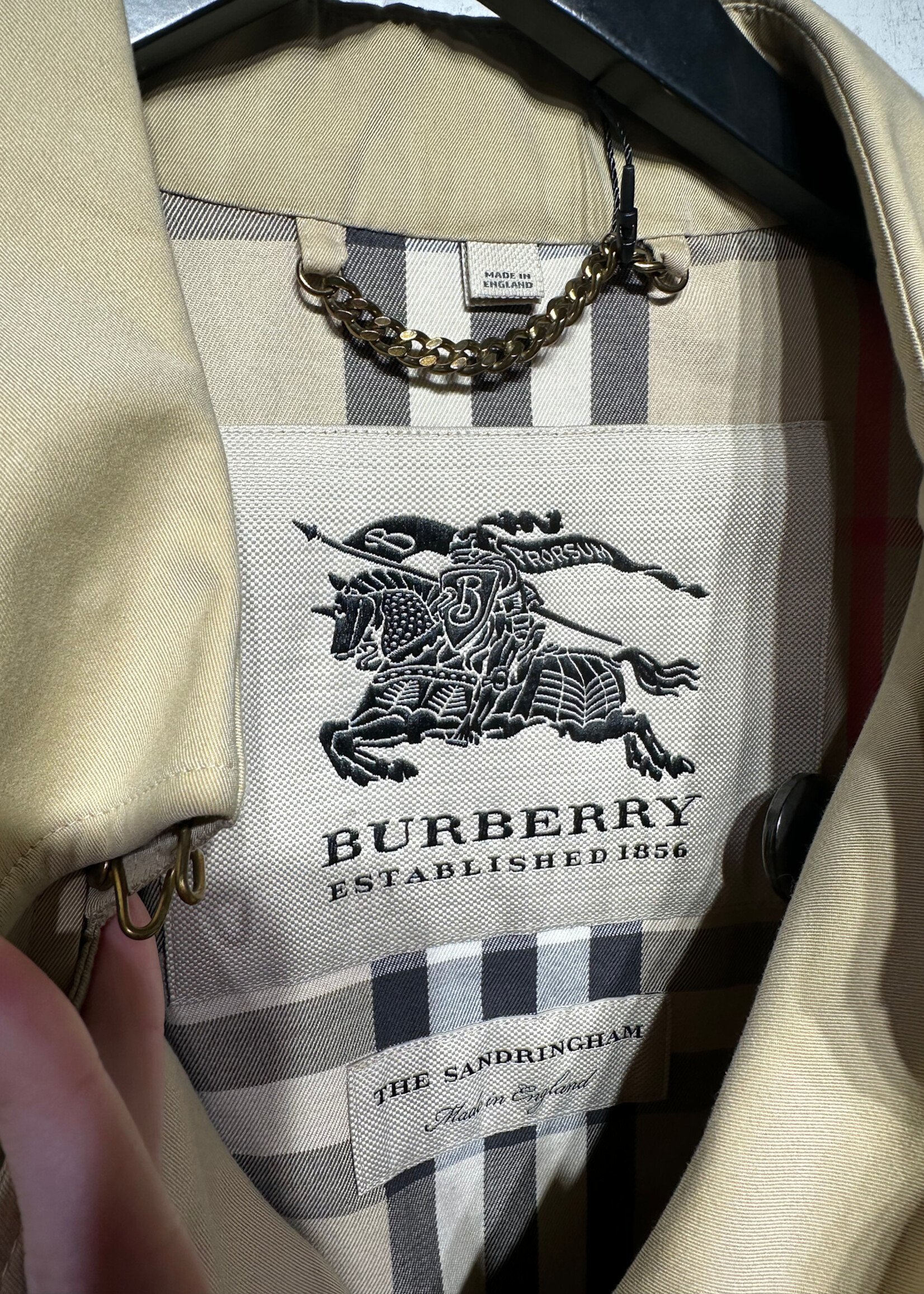 Burberry The Sandringham Short Trench Masc XL