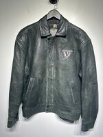 Venetian Black Leather Jacket Masc S As IS