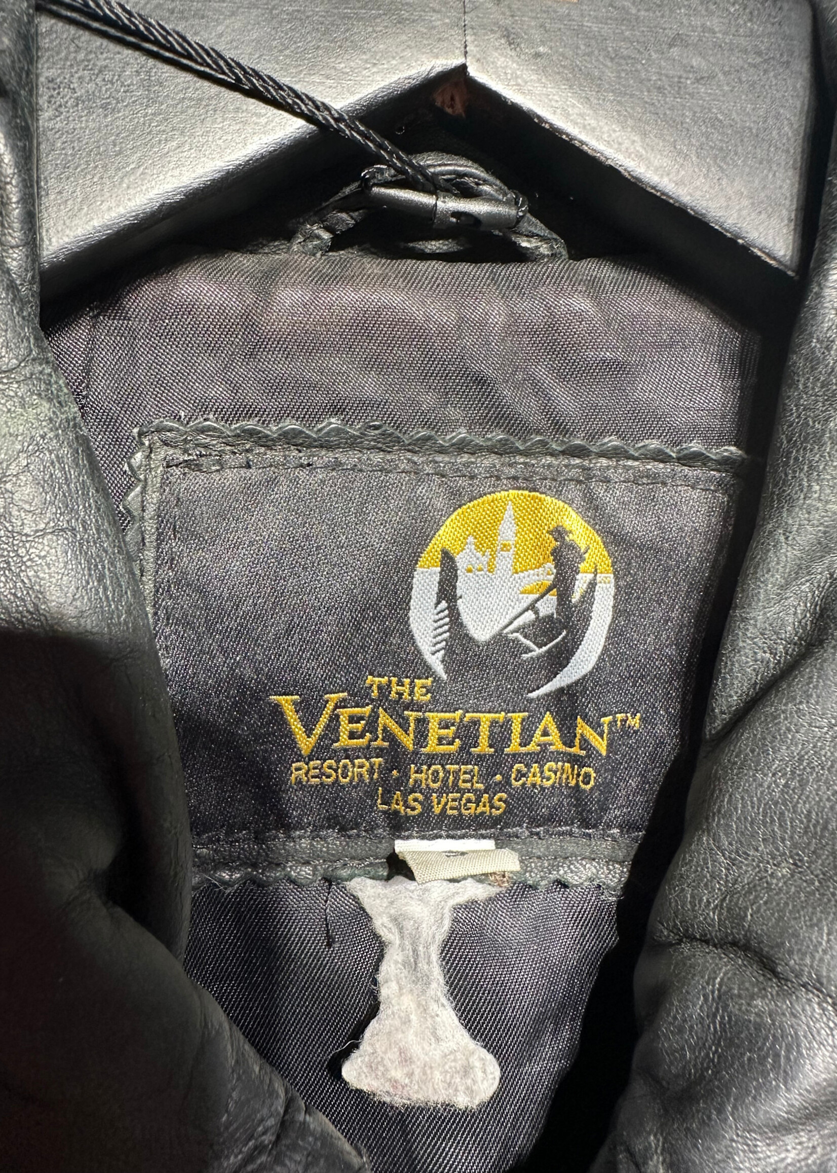 Venetian Black Leather Jacket Masc S As IS