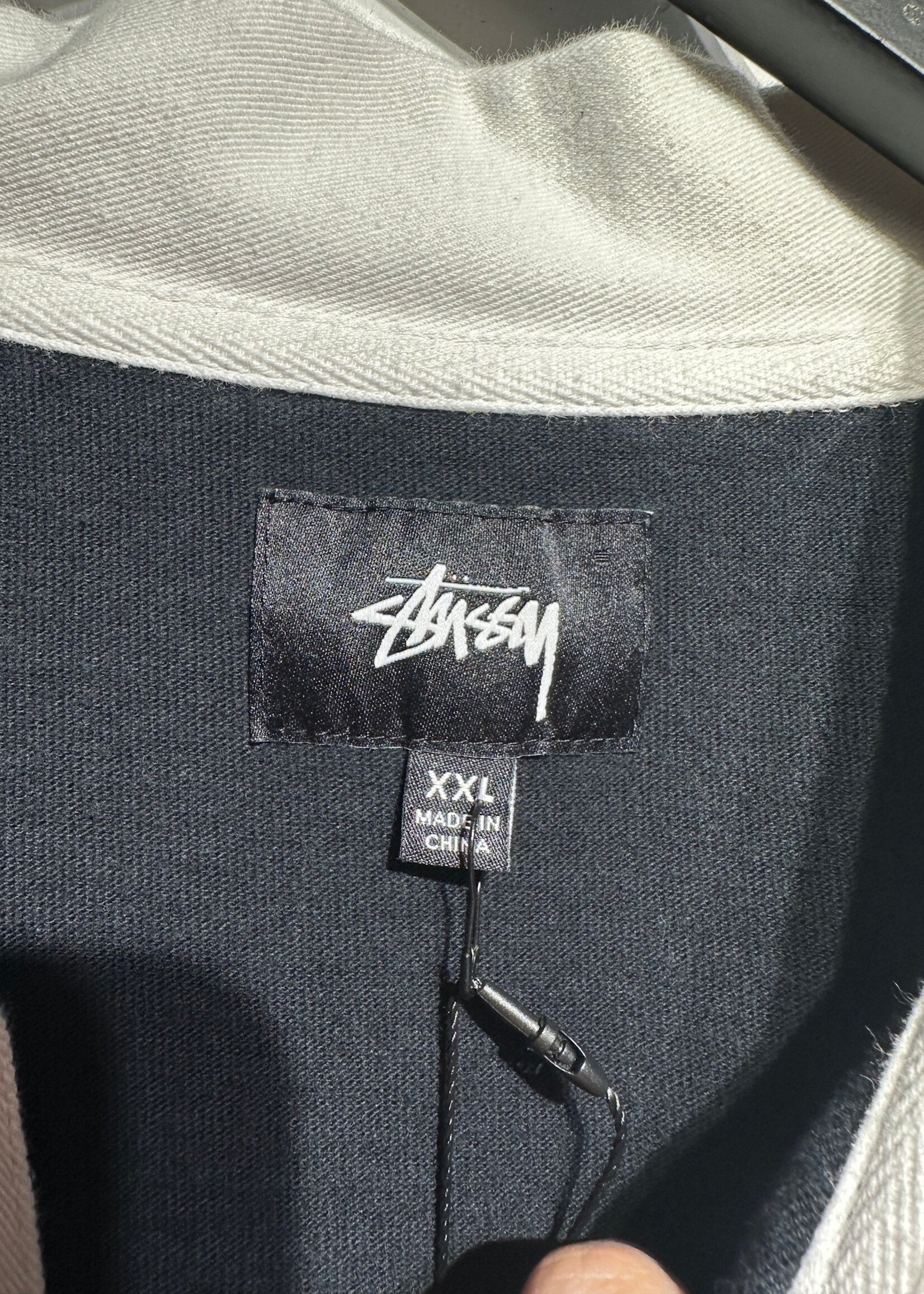 STUSSY RUGBY TWO TONE L/S POLO XXL