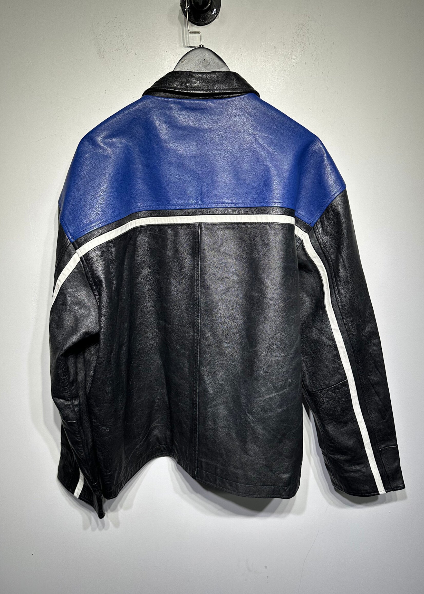 NO FEAR BLACK/BLUE VARISTY JACKET XL