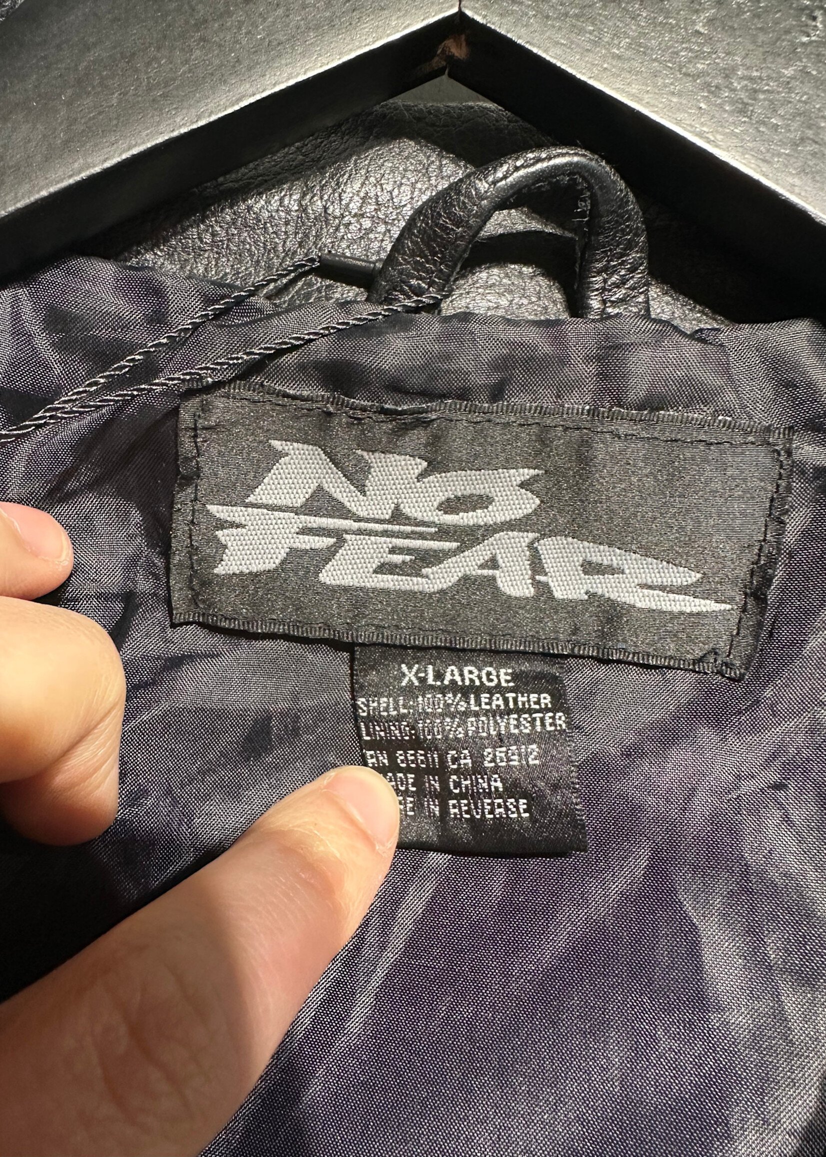 NO FEAR BLACK/BLUE VARISTY JACKET XL