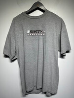 Rusty Surfboards Grey Graphic Logo Tee Masc XL