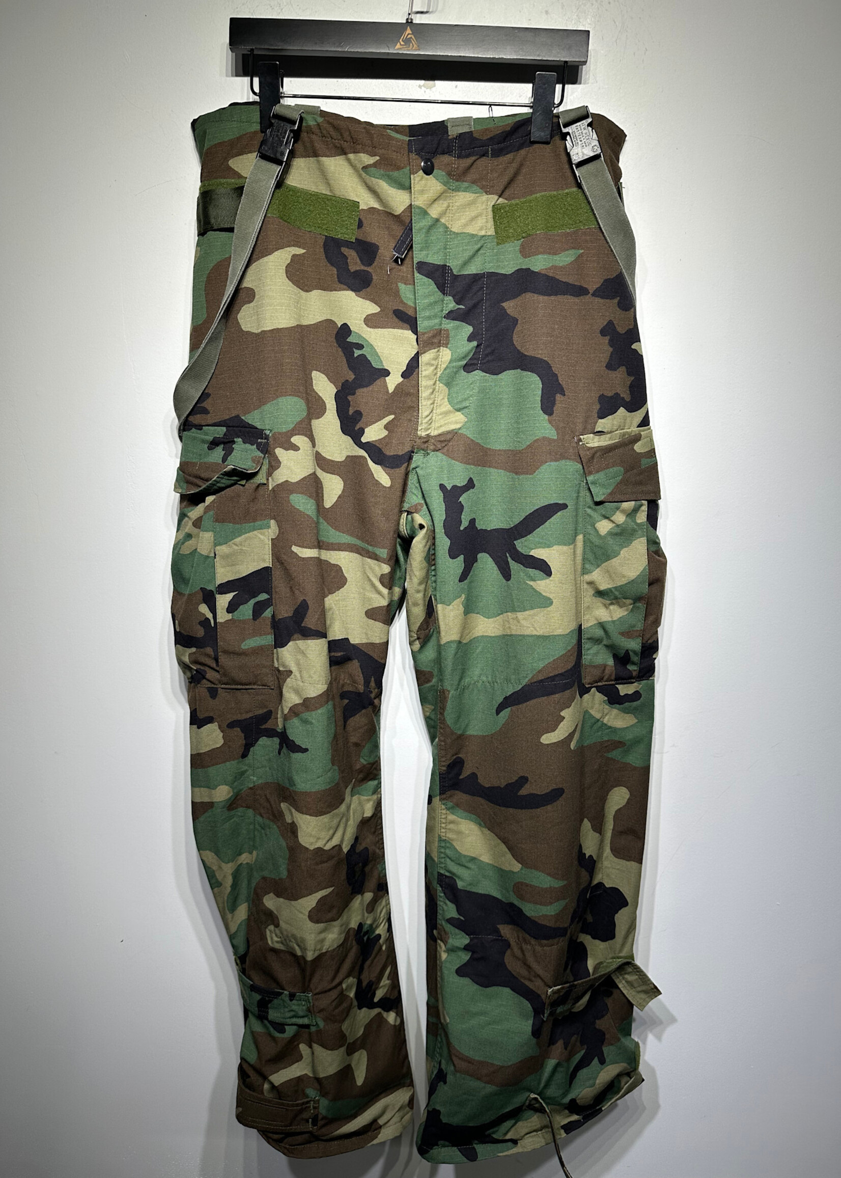 Camo Military Uniform Suspender Cargo Pants U38
