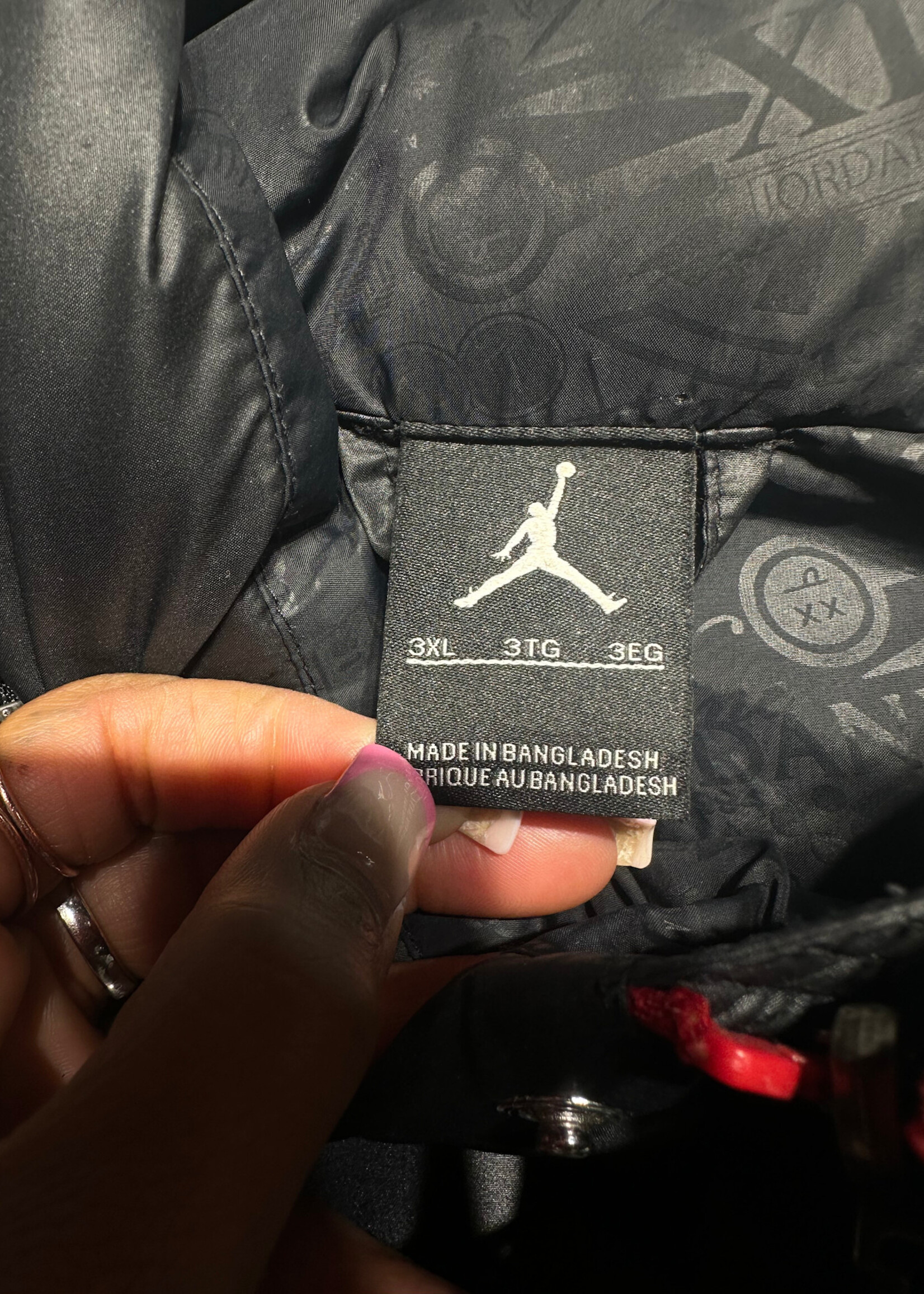 Jordan Black Puffer Jacket 3XL